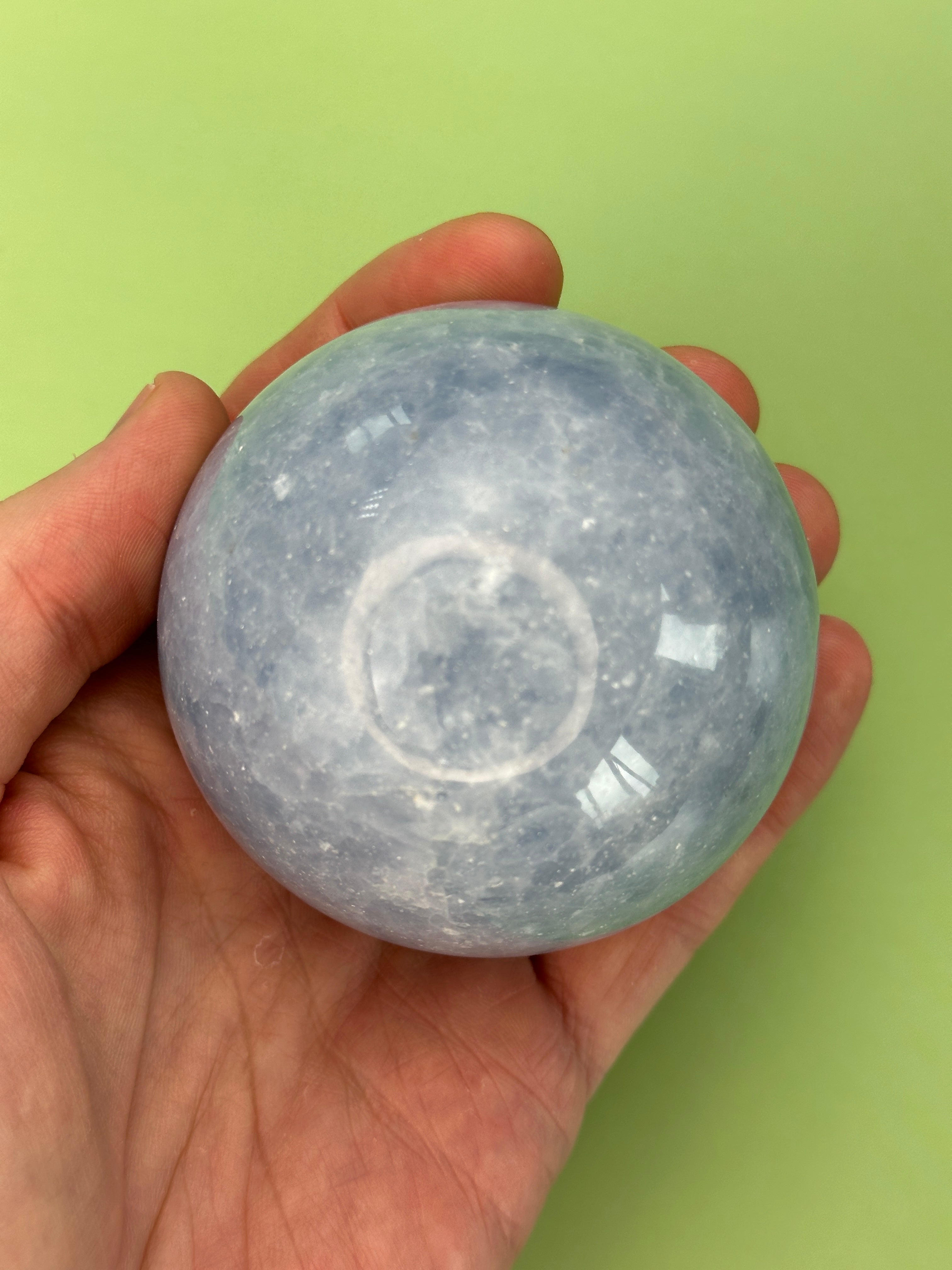 Blue calcite - XL sphere
