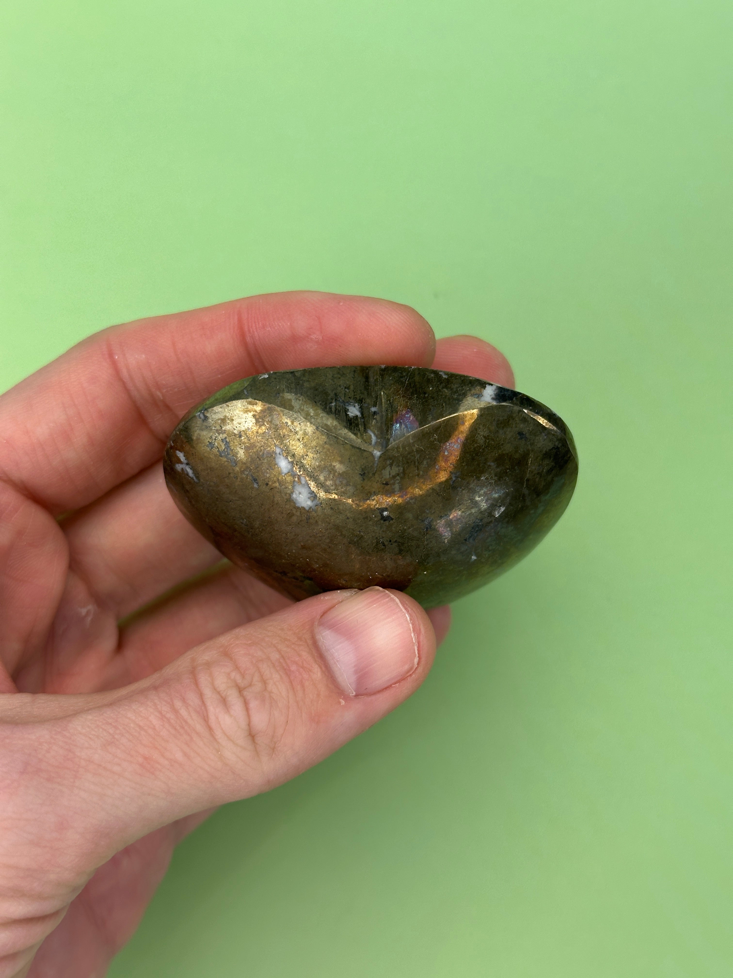 Pyrite - Large heart