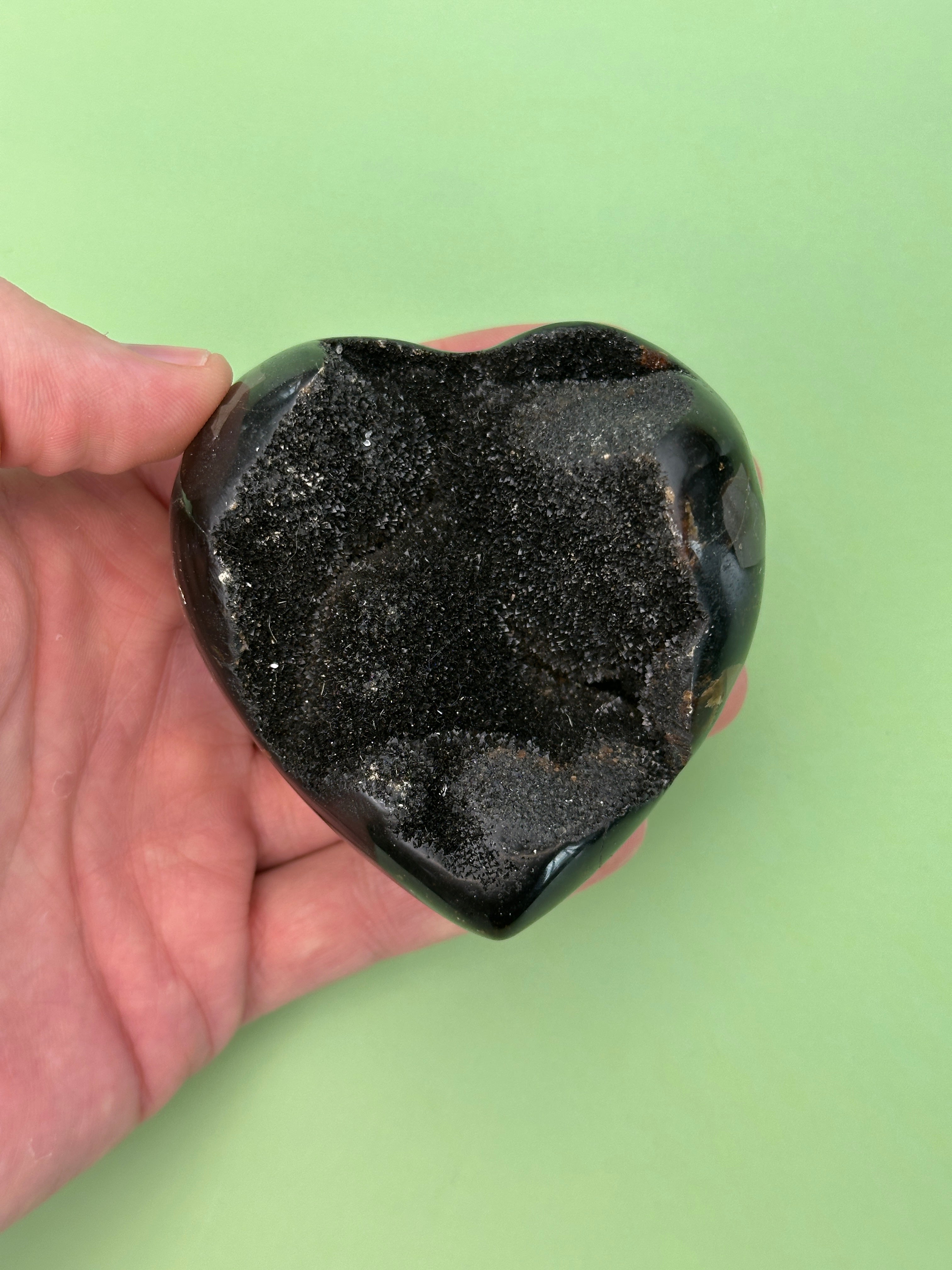 Septarian - Druzy heart