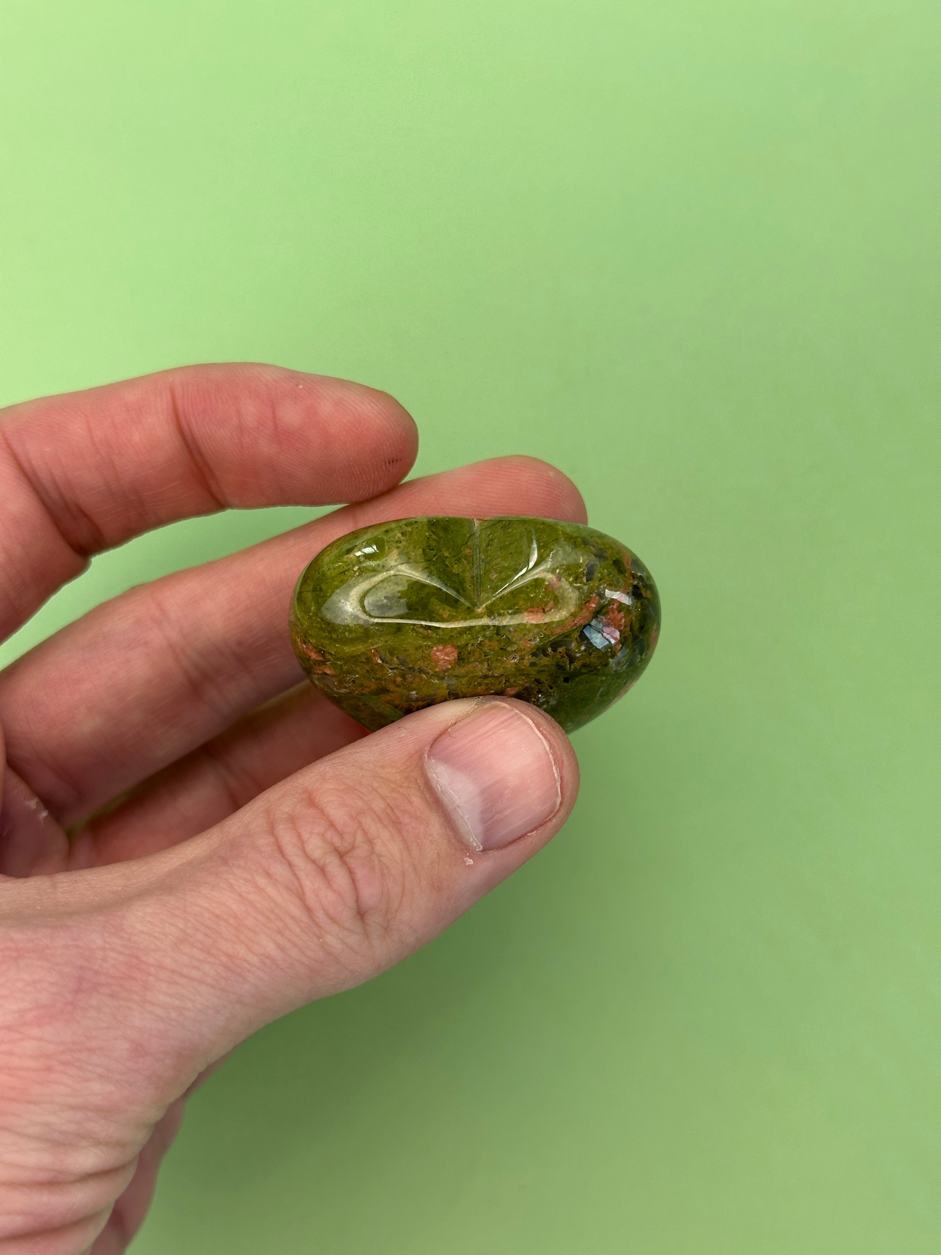 Unakite - Medium heart