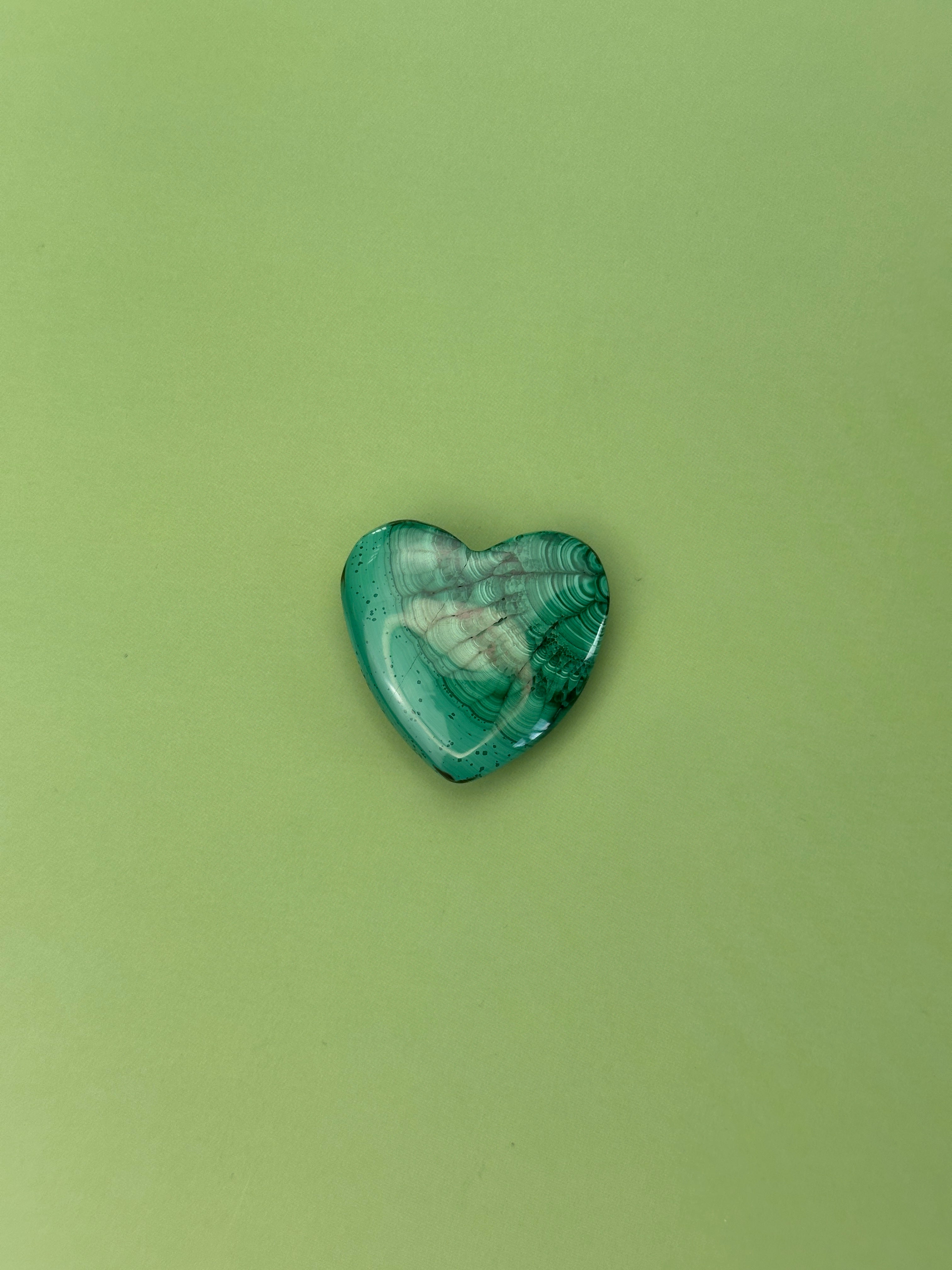 Malachite - Medium heart