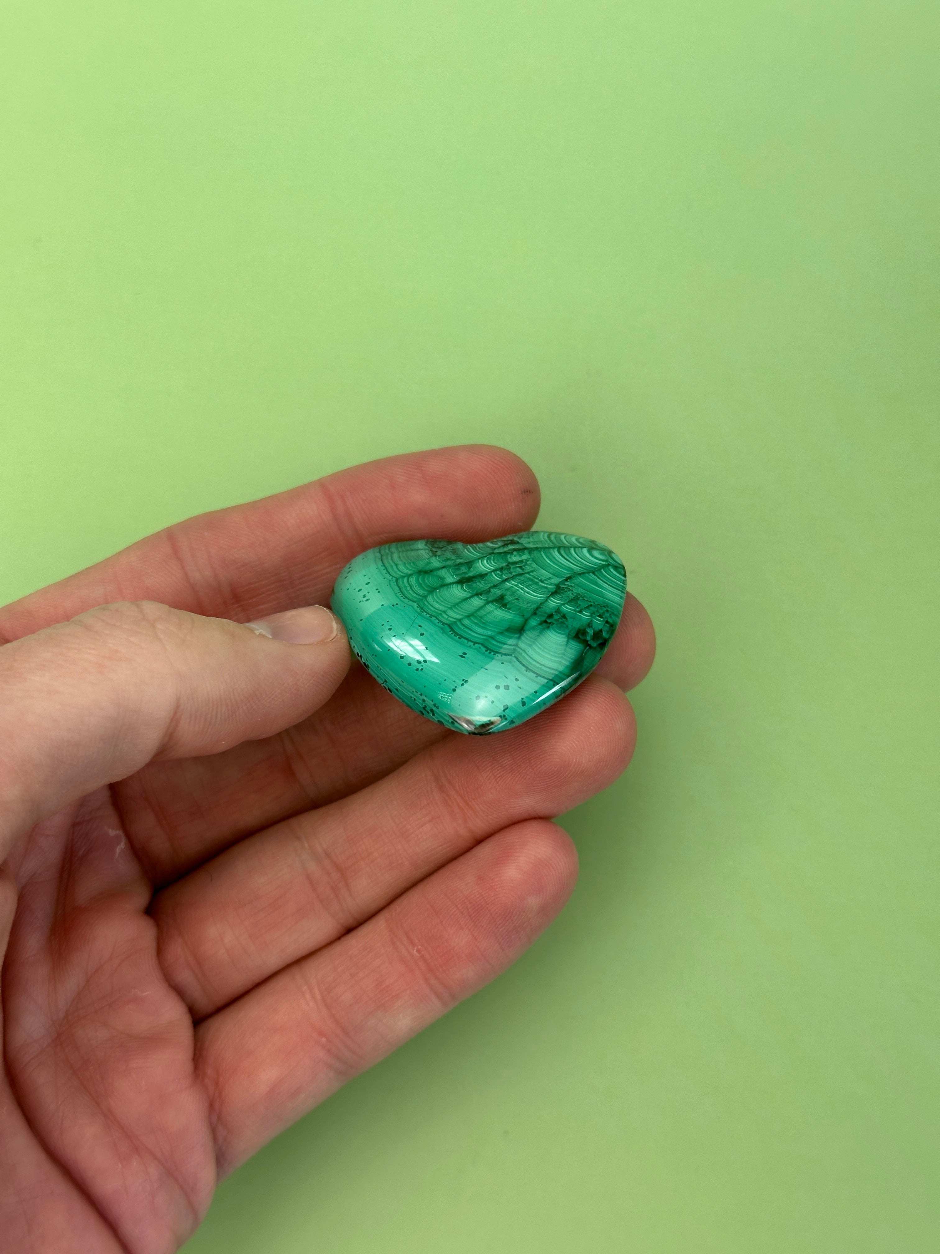 Malachite - Medium heart
