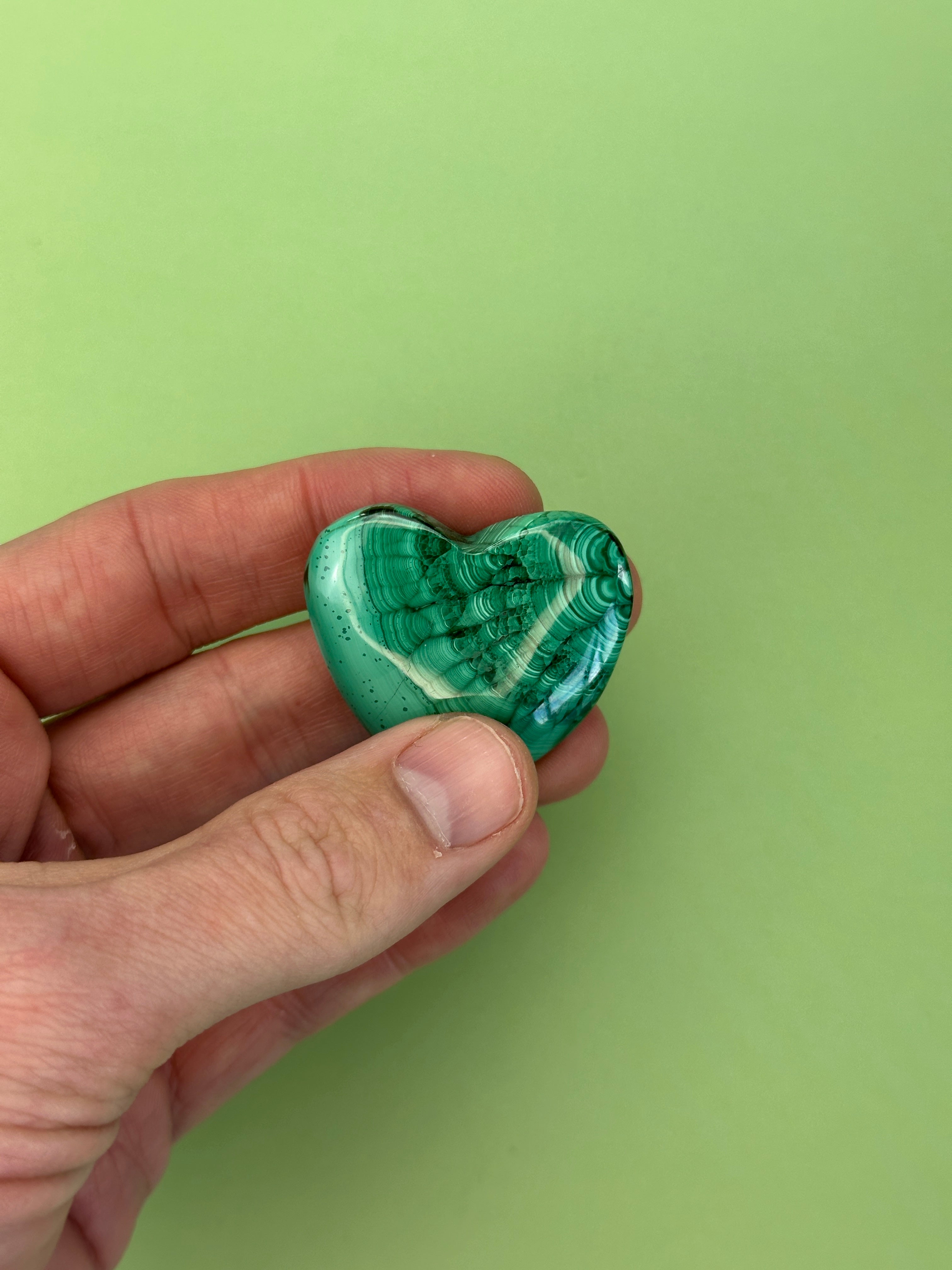 Malachite - Medium heart