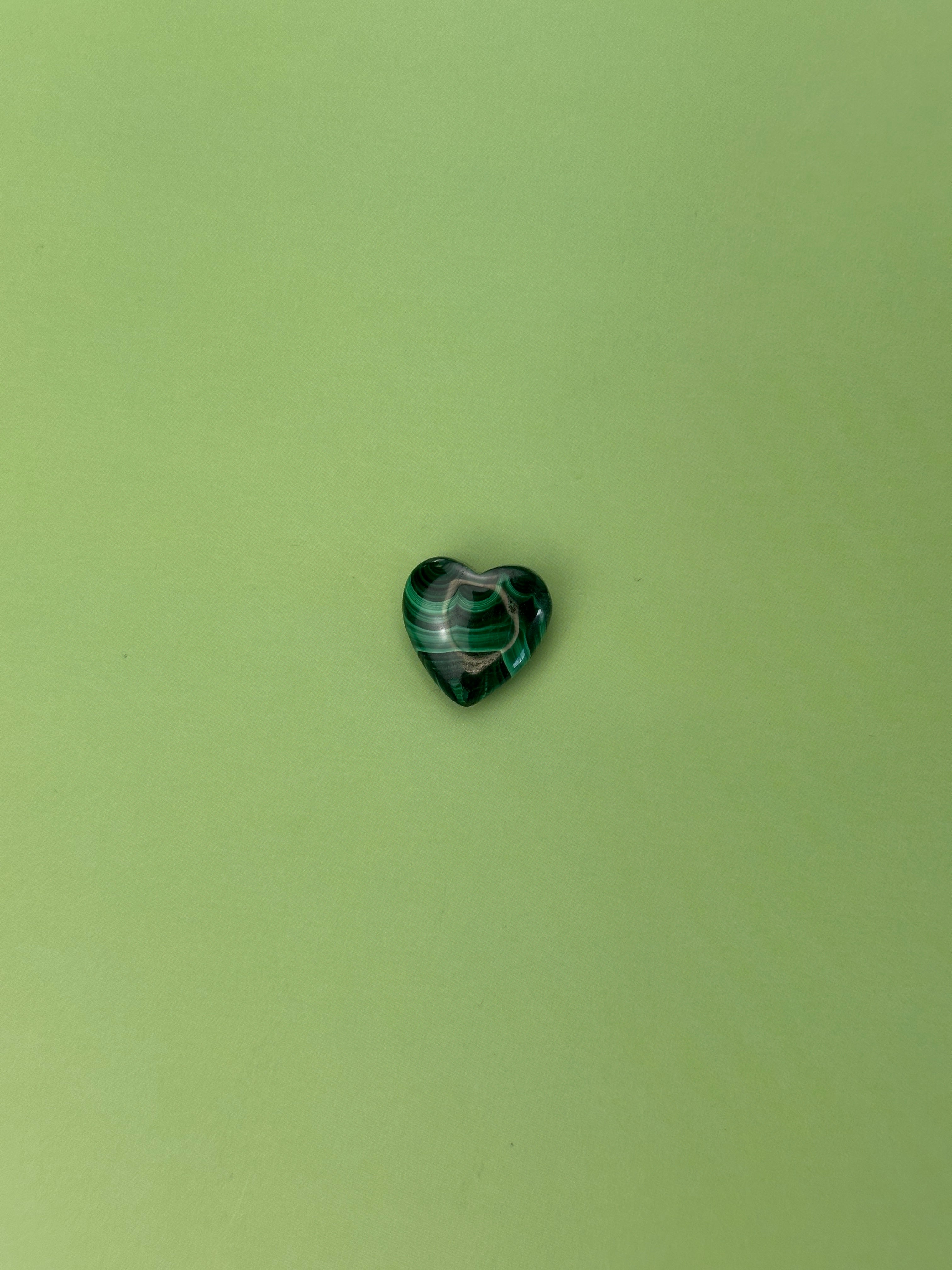 Malachite - Mini heart