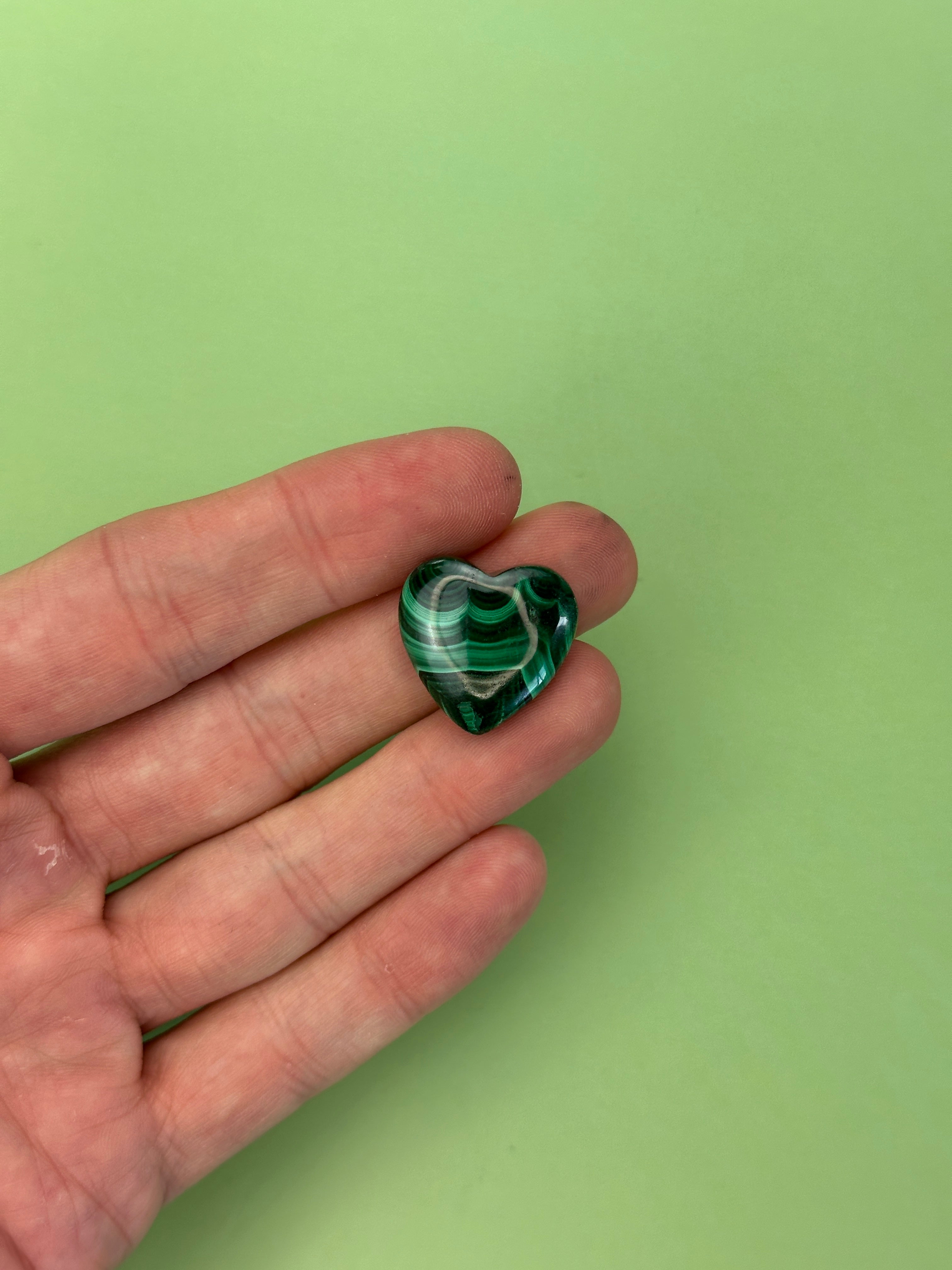 Malachite - Mini heart