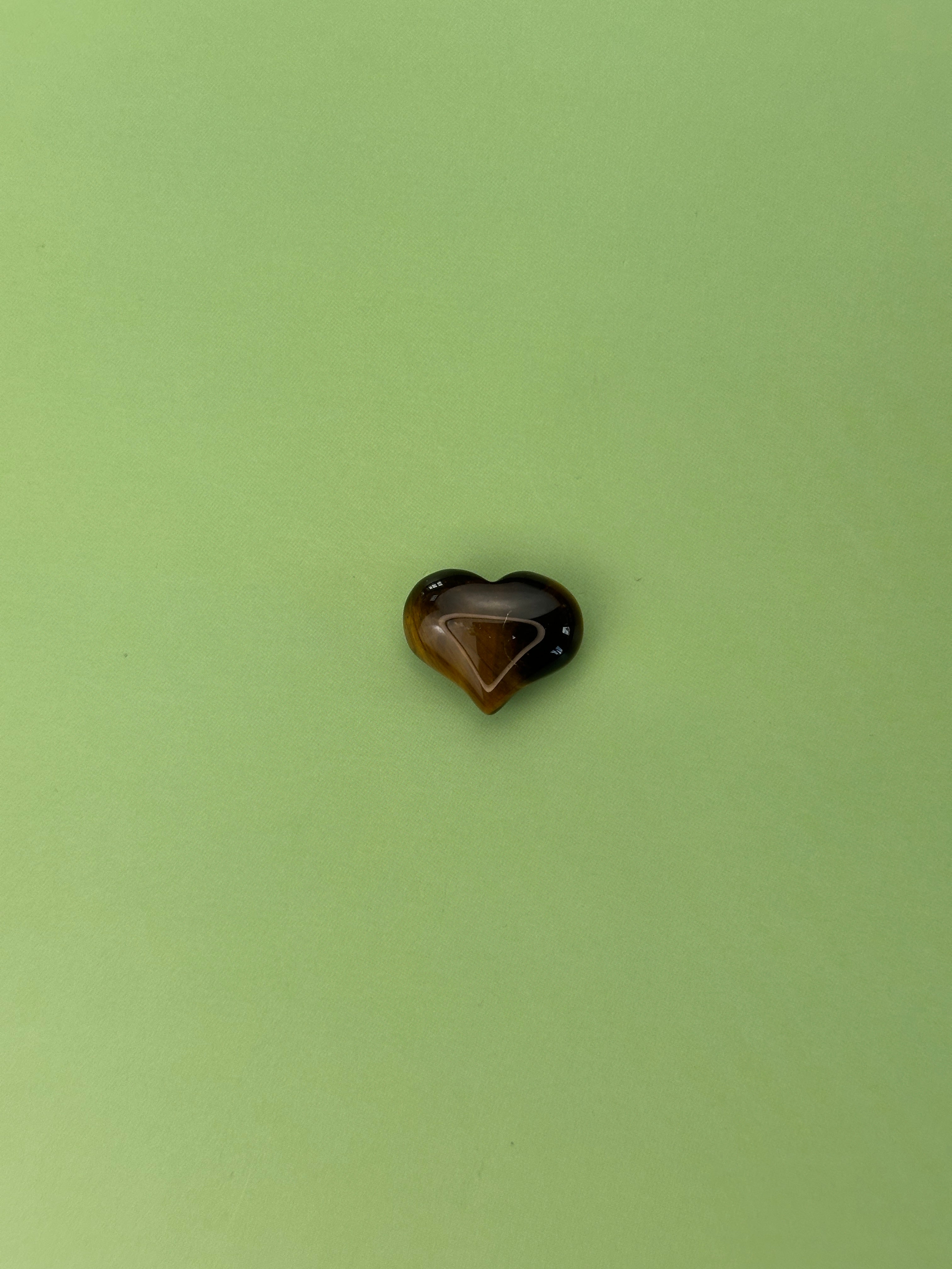 Tigers eye - Mini heart