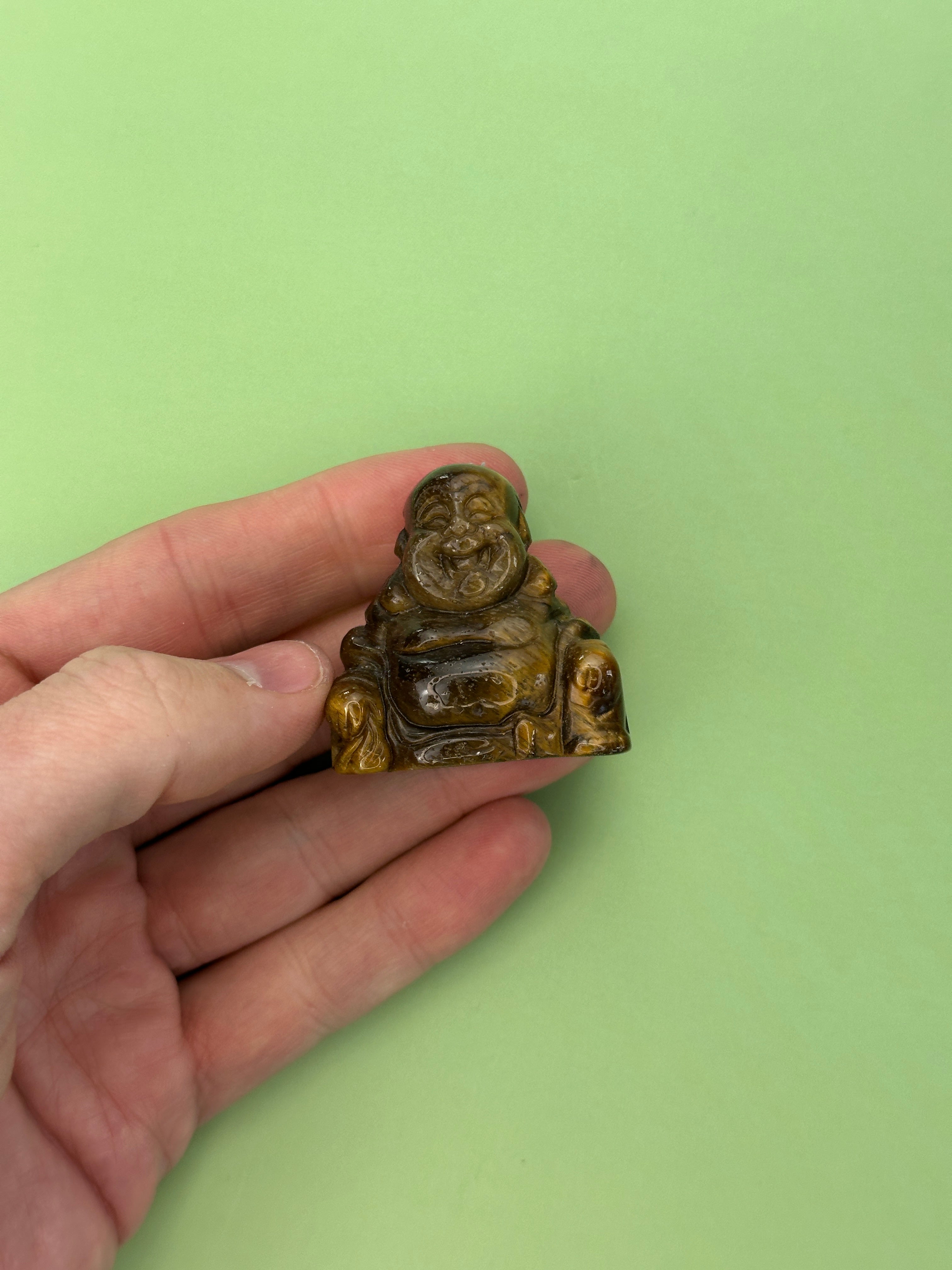 Tigers eye - Mini buddha