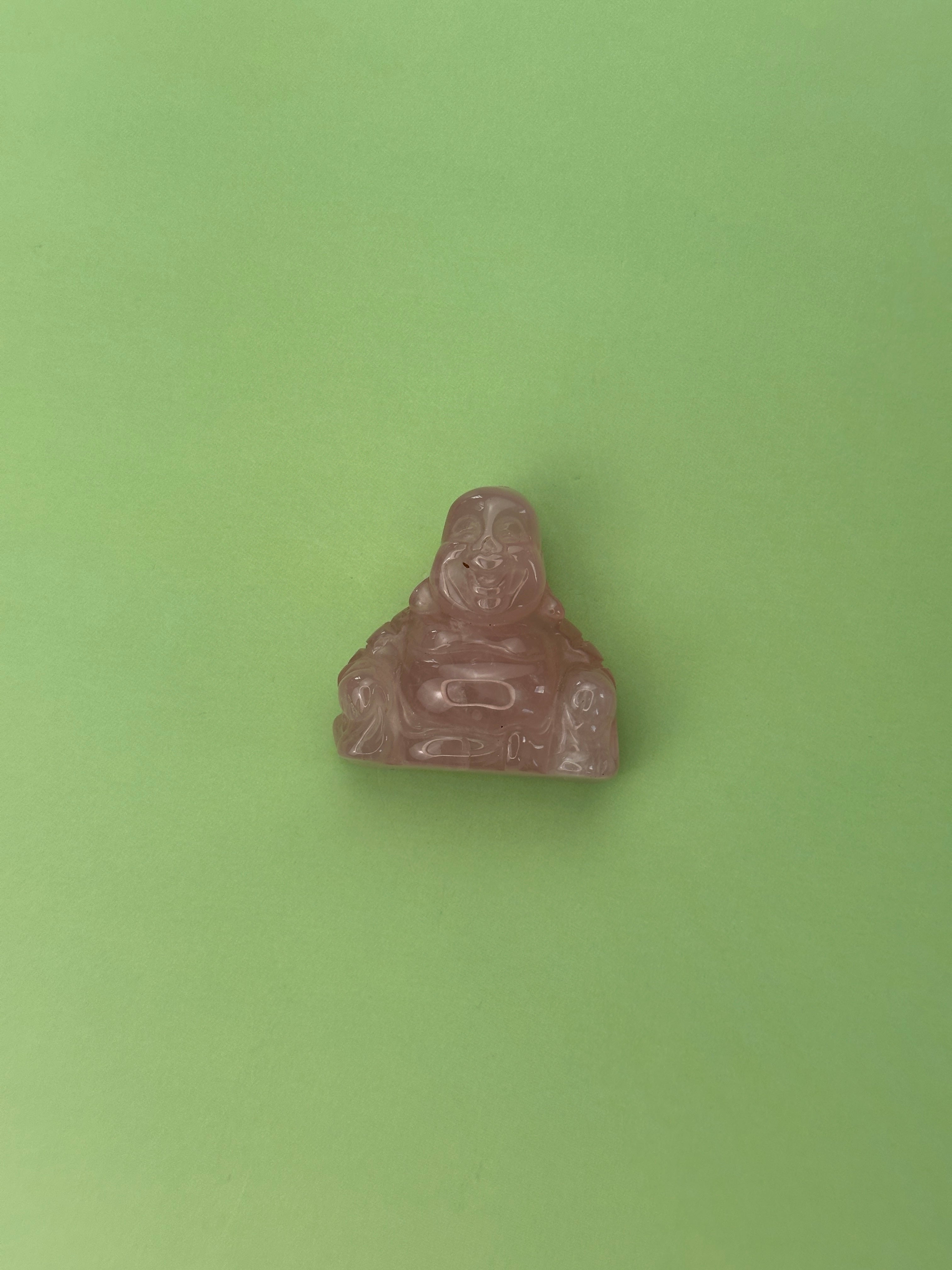 Rose quartz - Mini buddha