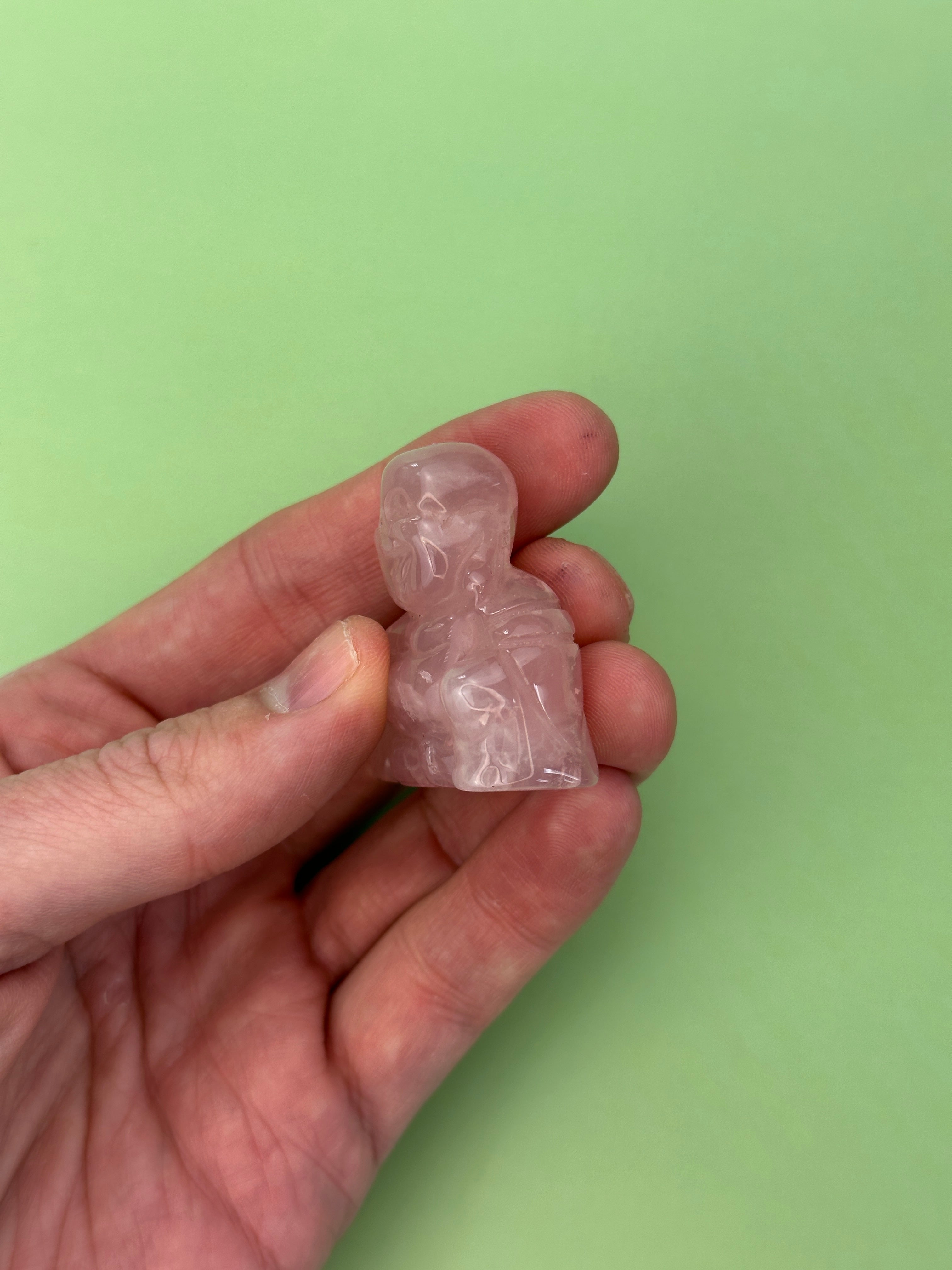Rose quartz - Mini buddha