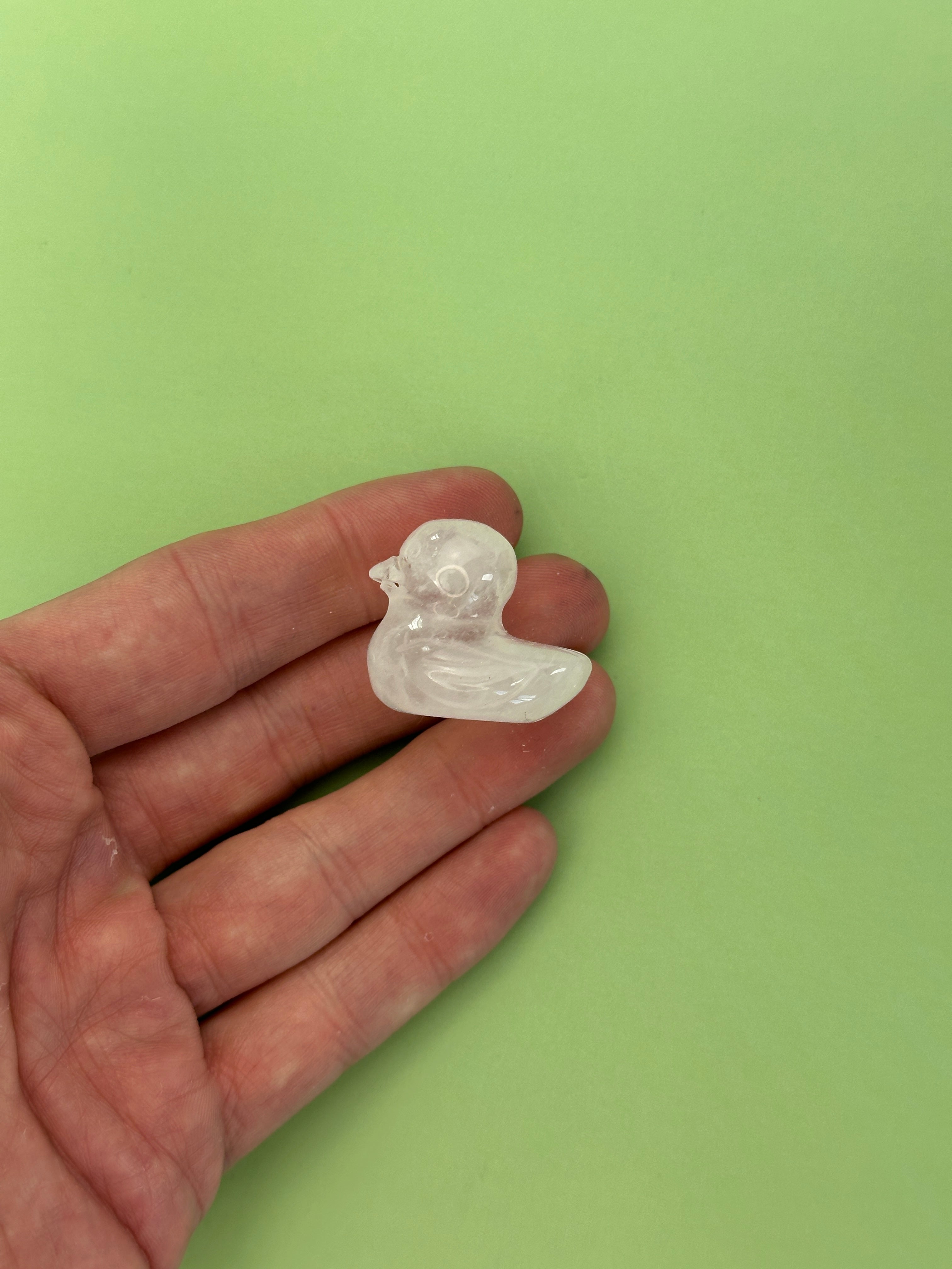 Clear quartz - Duck
