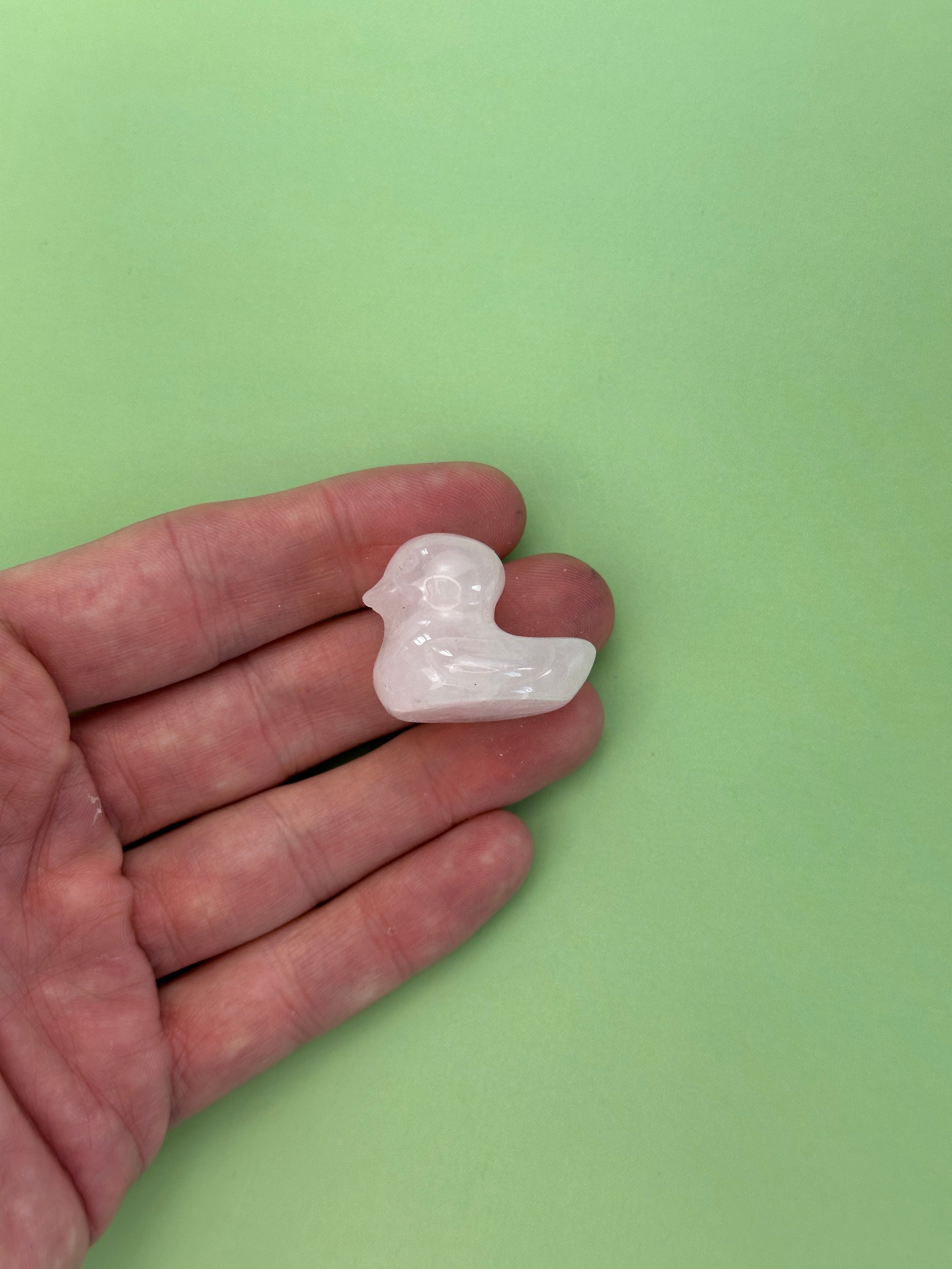 Rose quartz - Duck