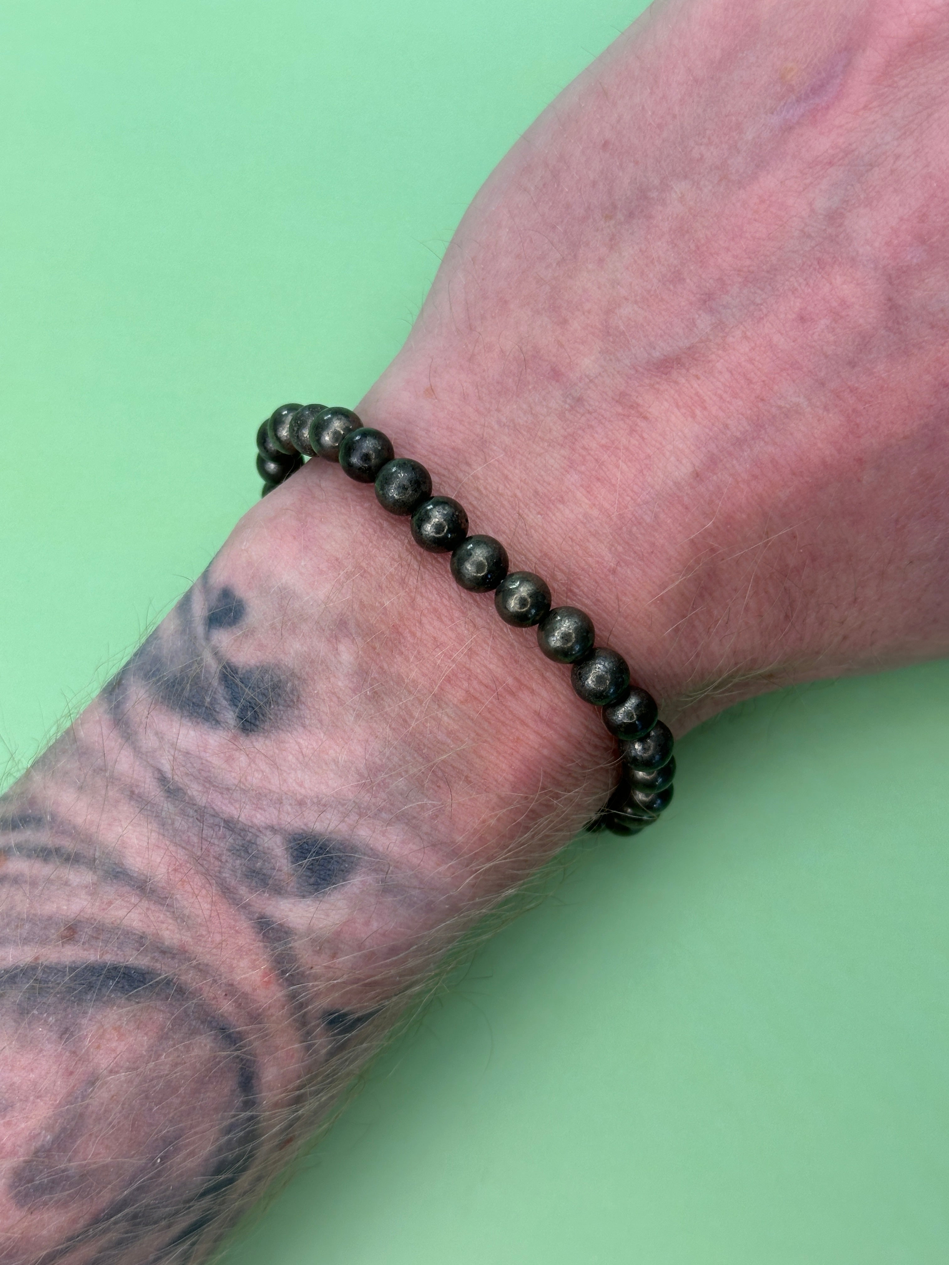 Pyrite - Abundance power bead bracelet