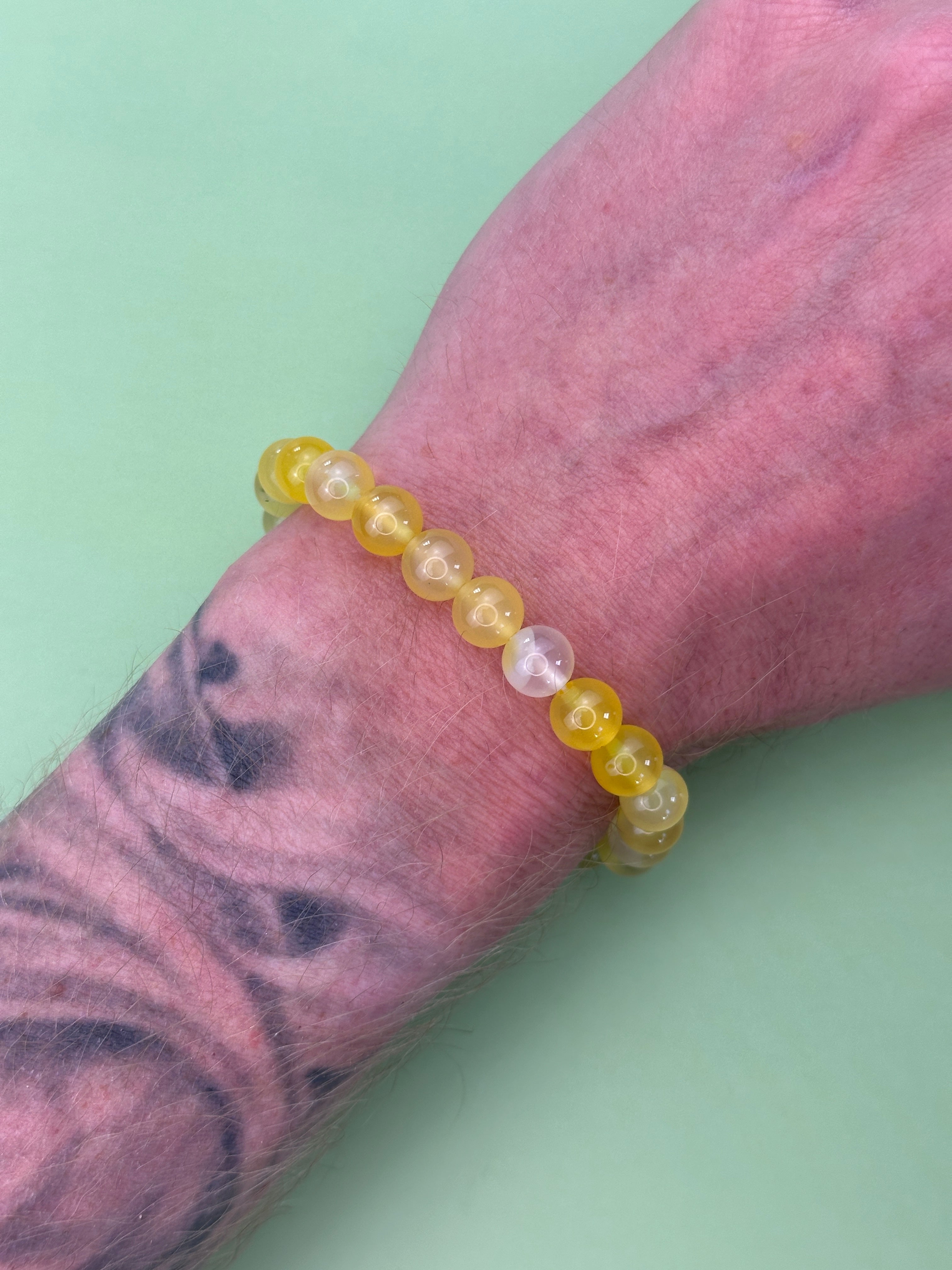 Honey calcite - Attract wealth - Power bead bracelet