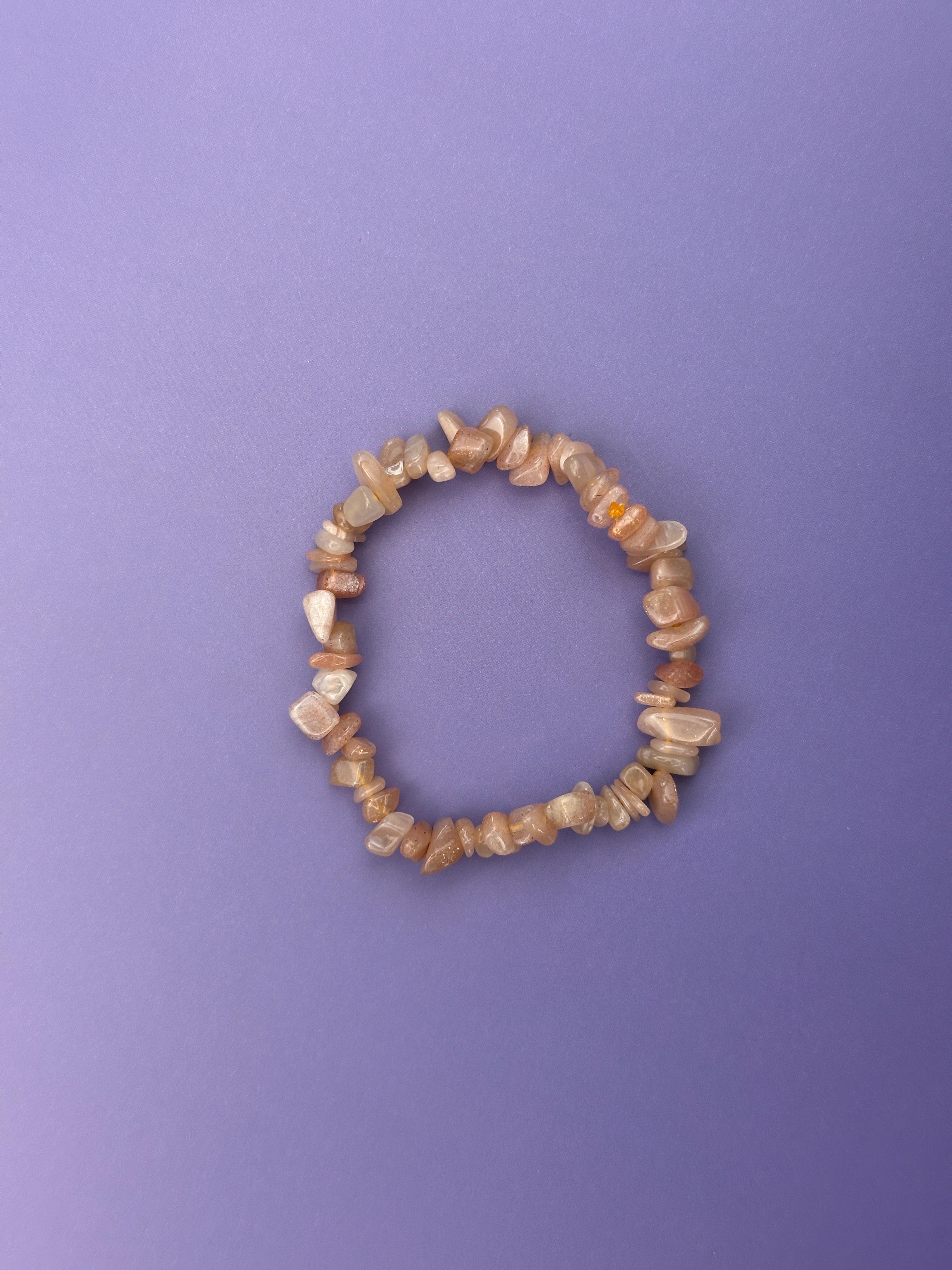 Moonstone - Crystal chip bracelet