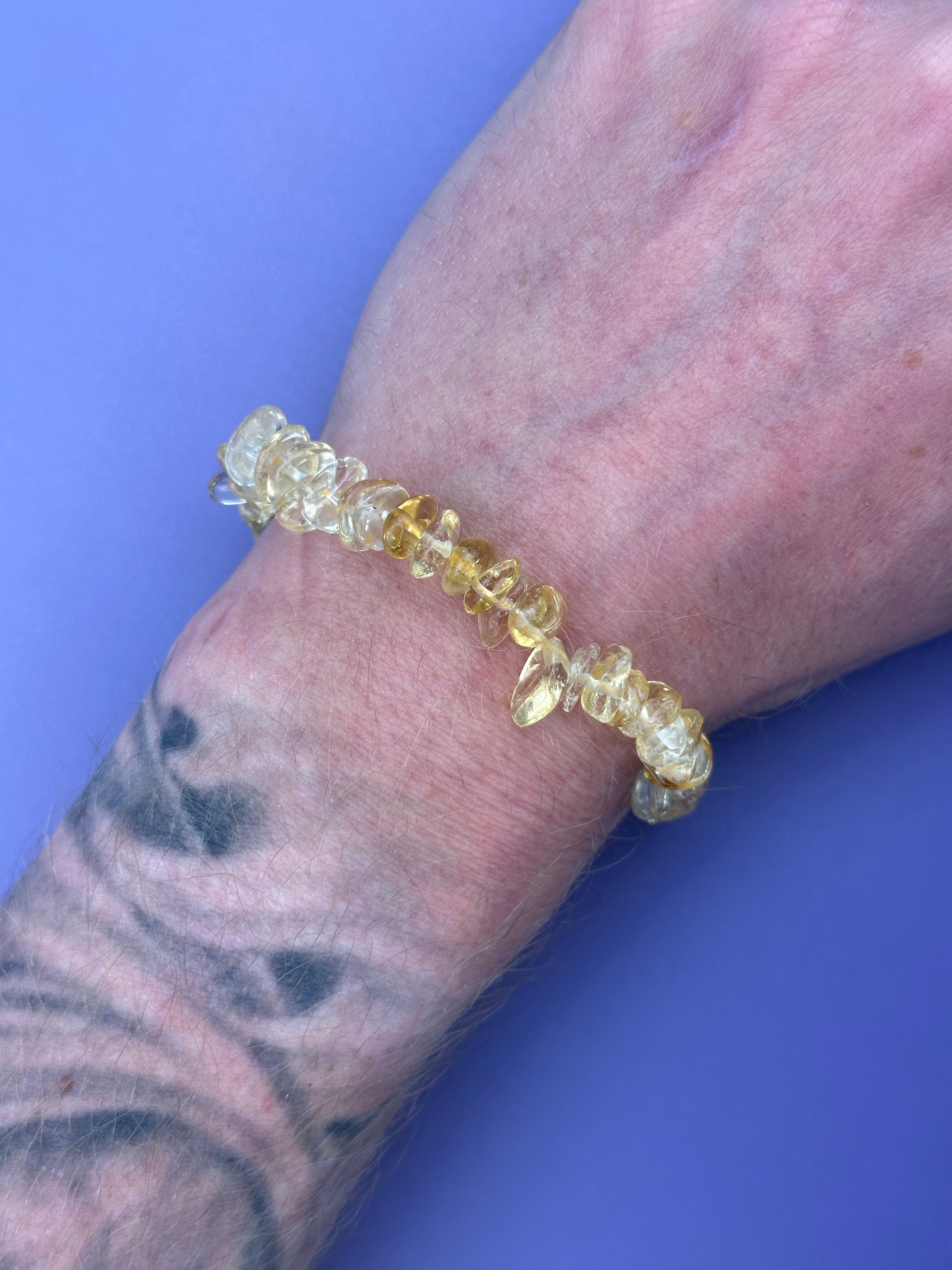 Citrine - Crystal chip bracelet