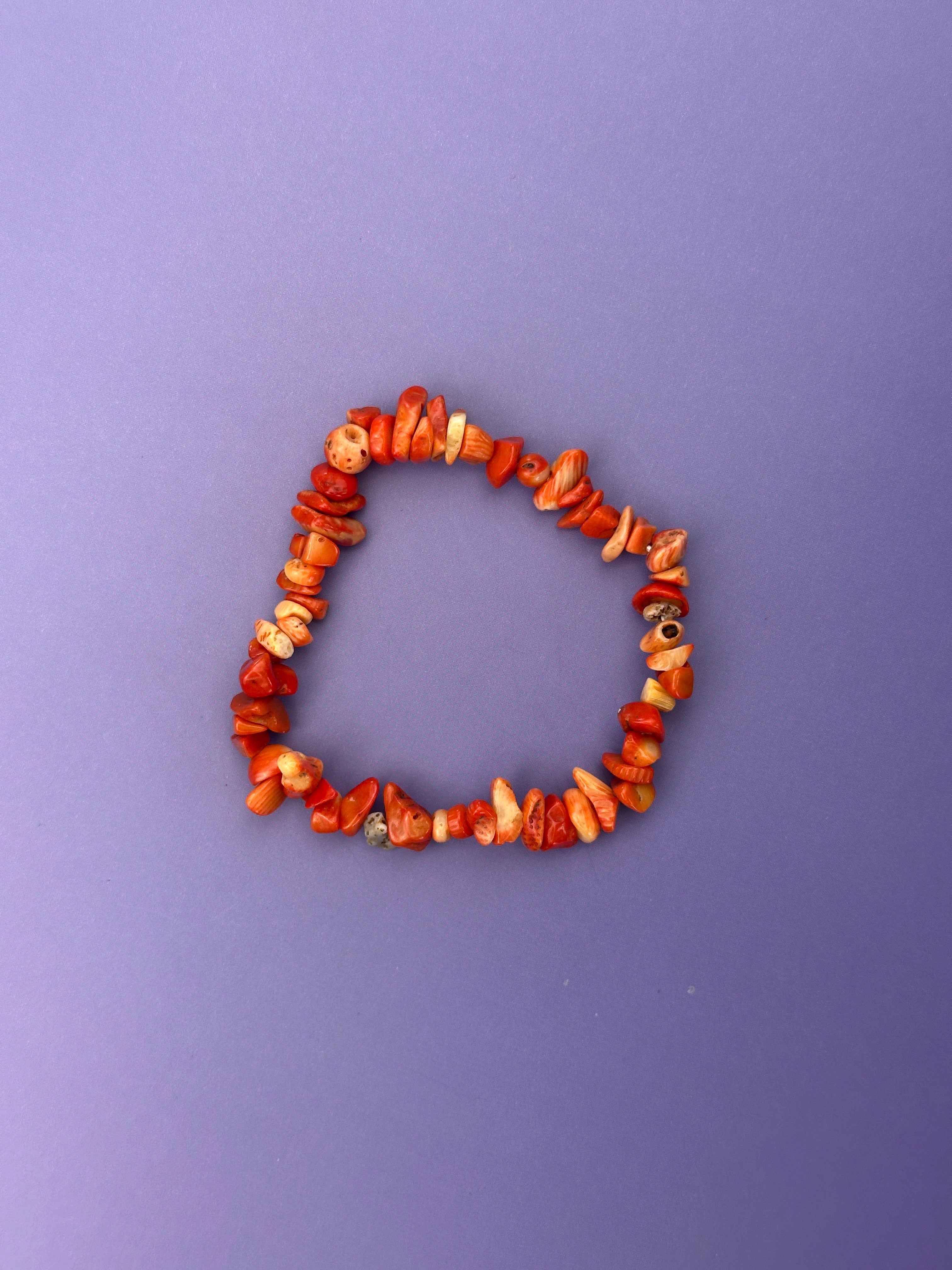 Coralite - Crystal chip bracelet