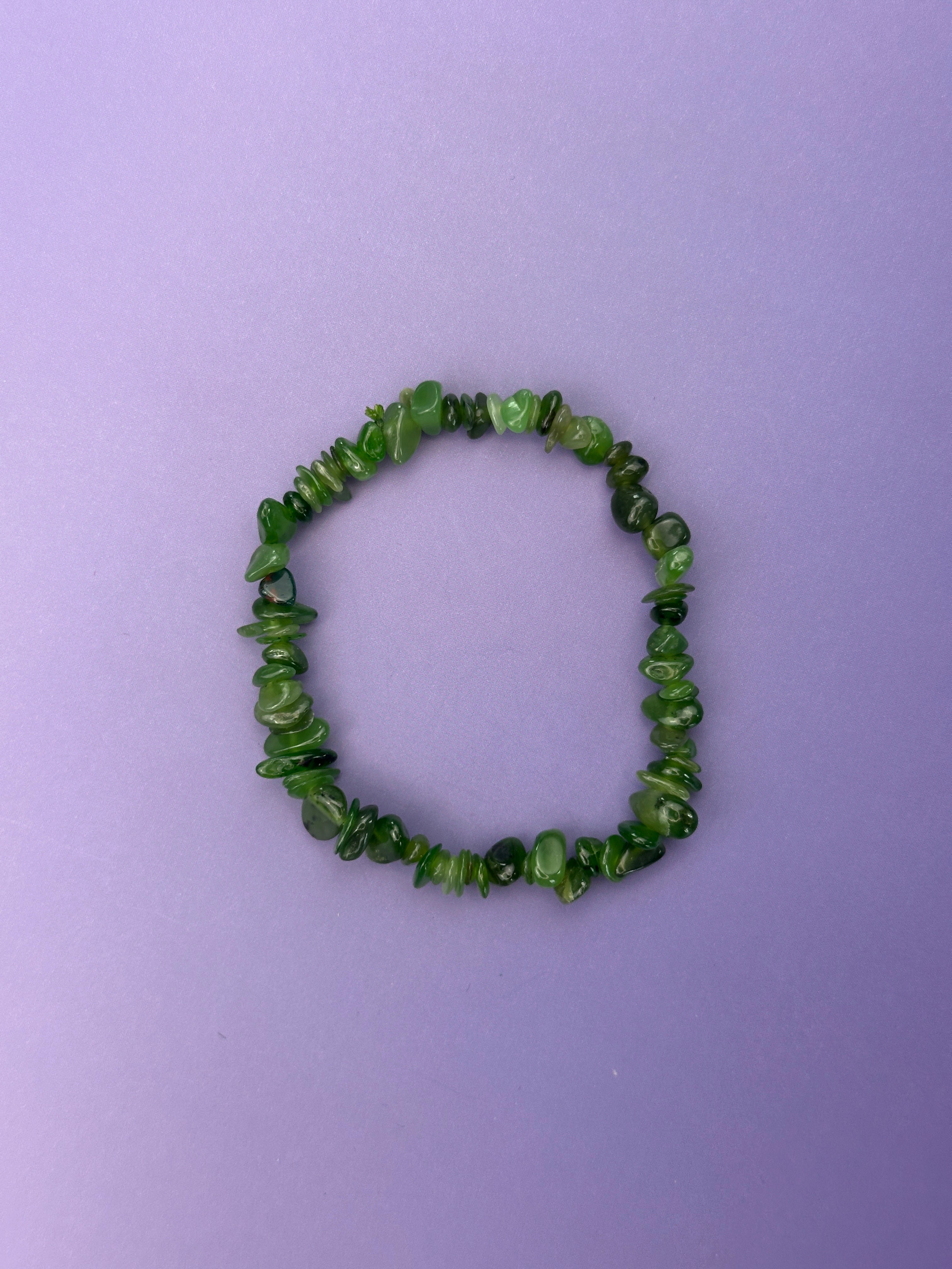 Jade - Crystal chip bracelet