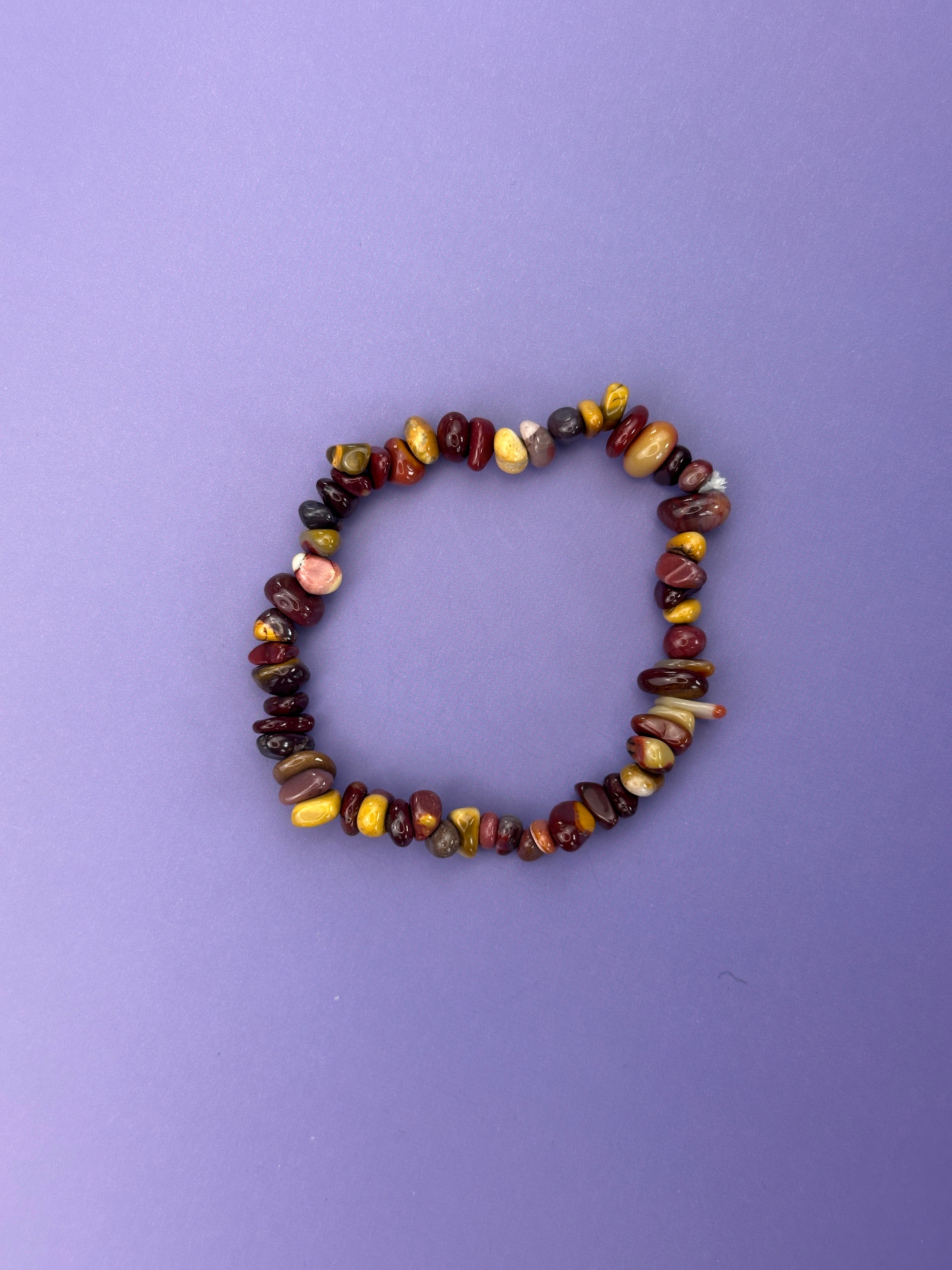 Mookaite jasper - Crystal chip bracelet