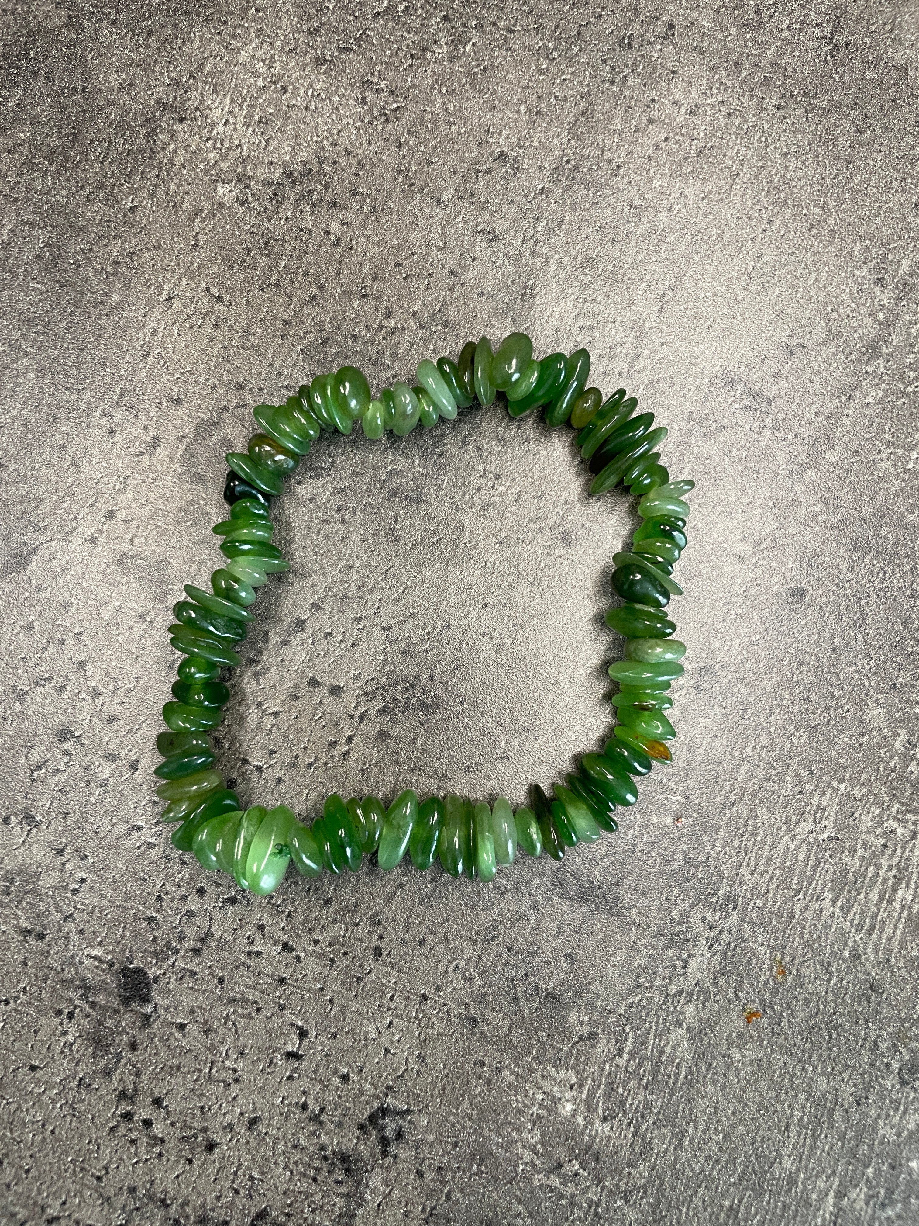 Jade - Crystal chip bracelet