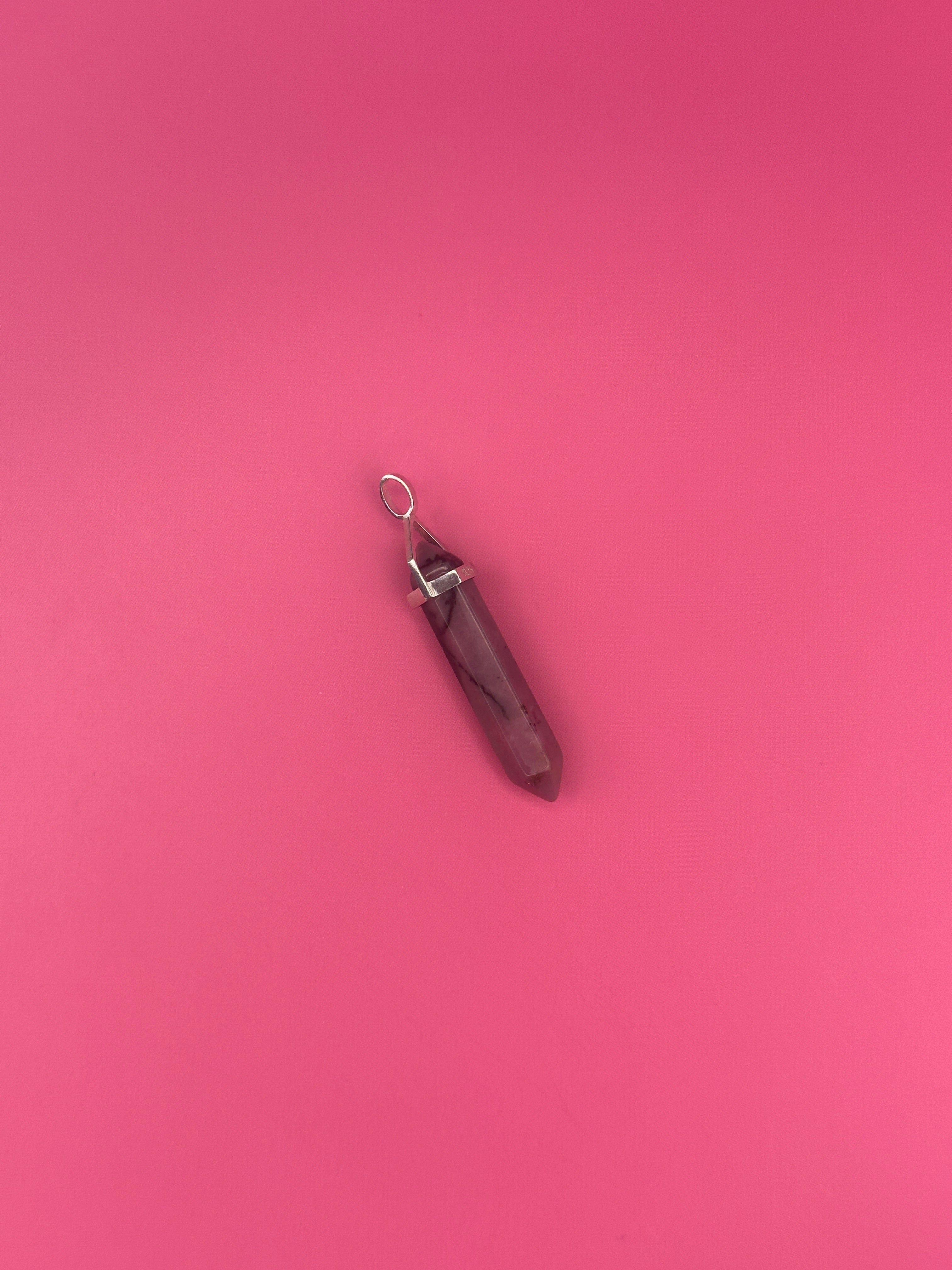Relationships pendant - Rhodonite (sterling silver)