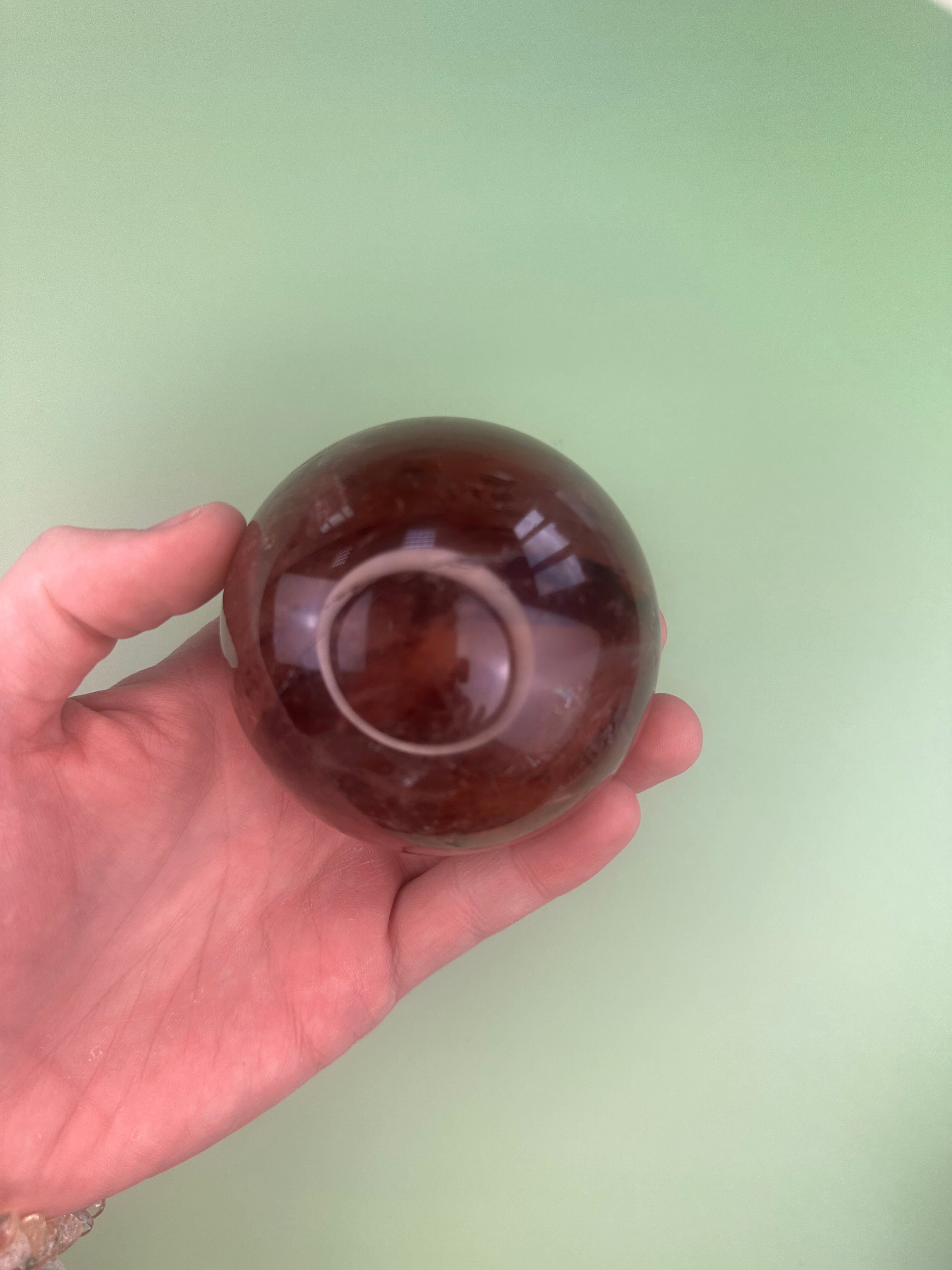 Red hematoid (Fire quartz) - XL Sphere