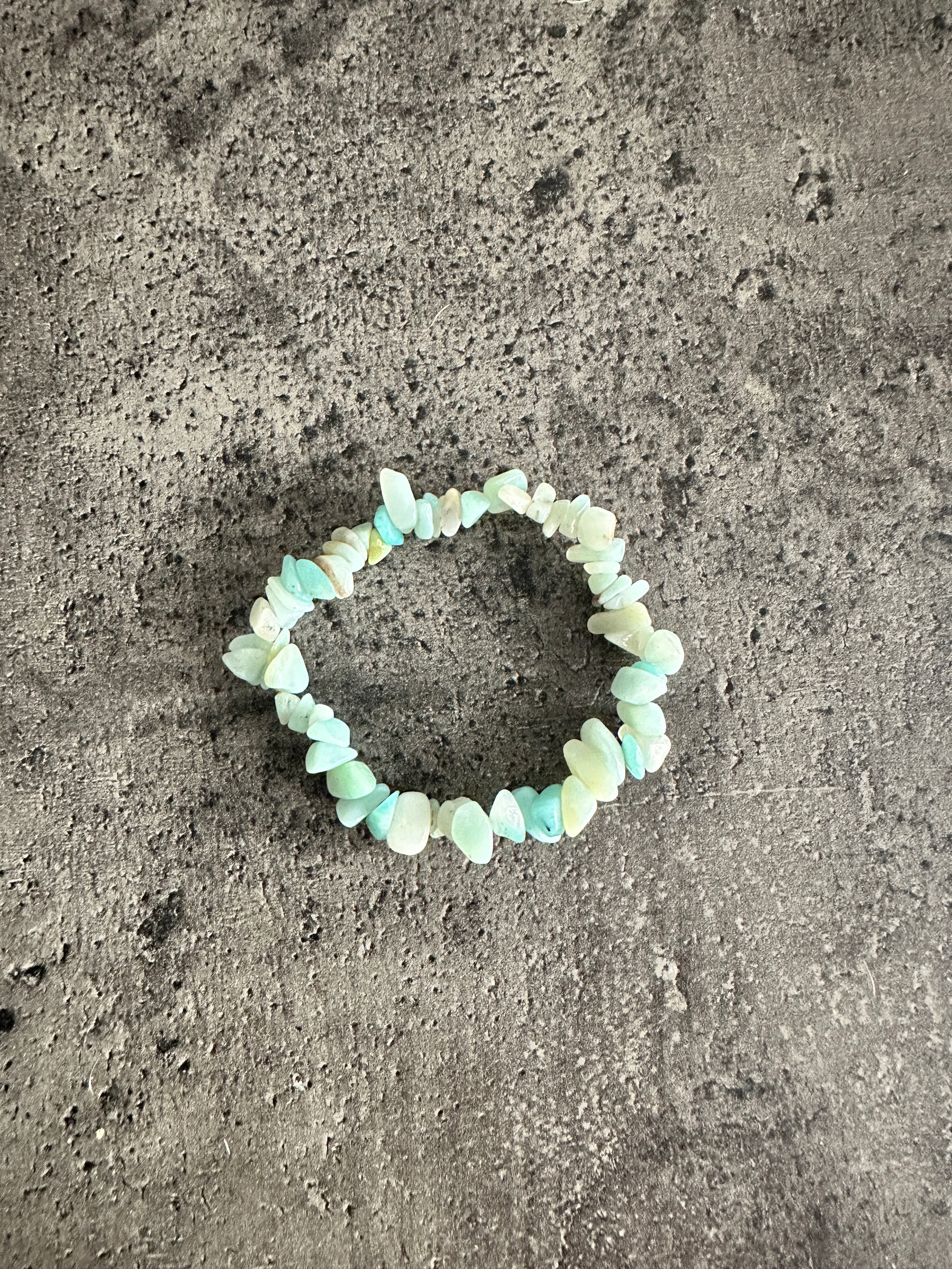 Amazonite - Crystal chip bracelet
