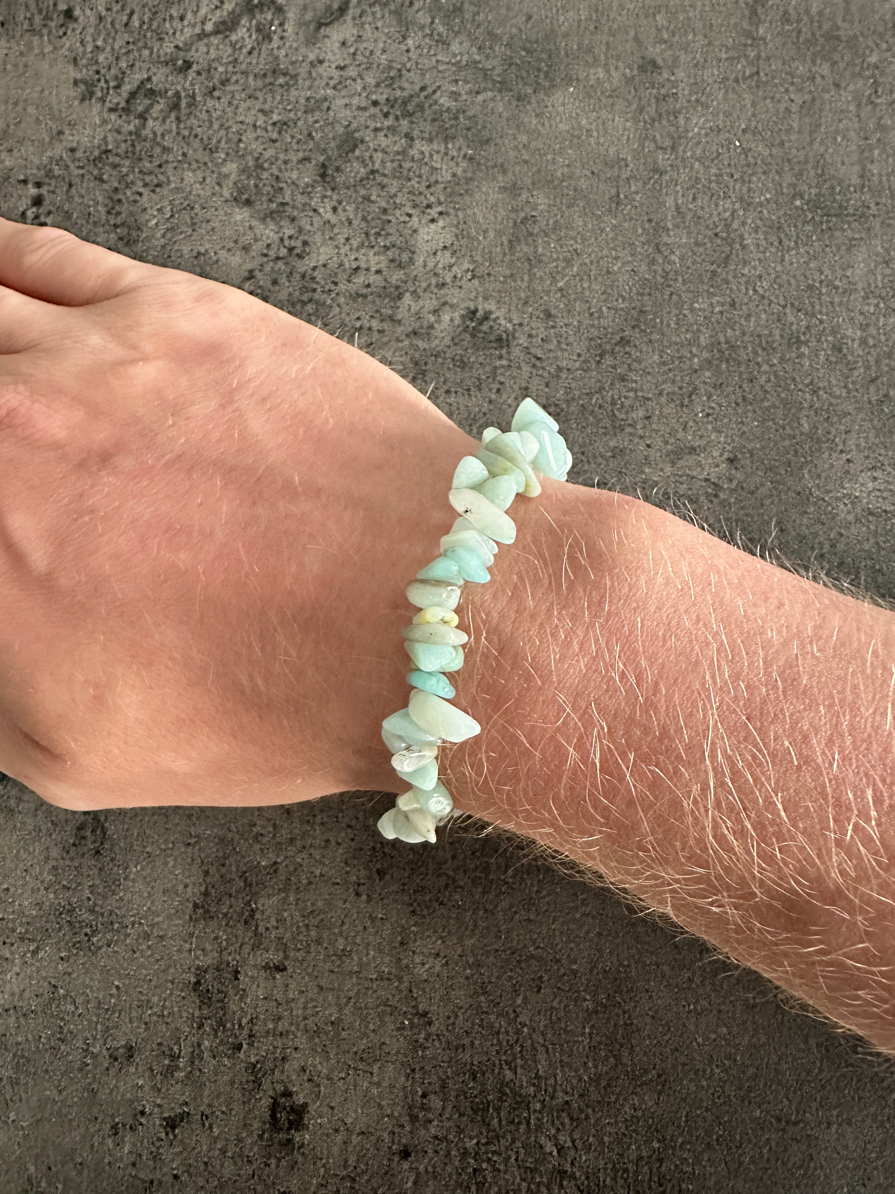 Amazonite - Crystal chip bracelet