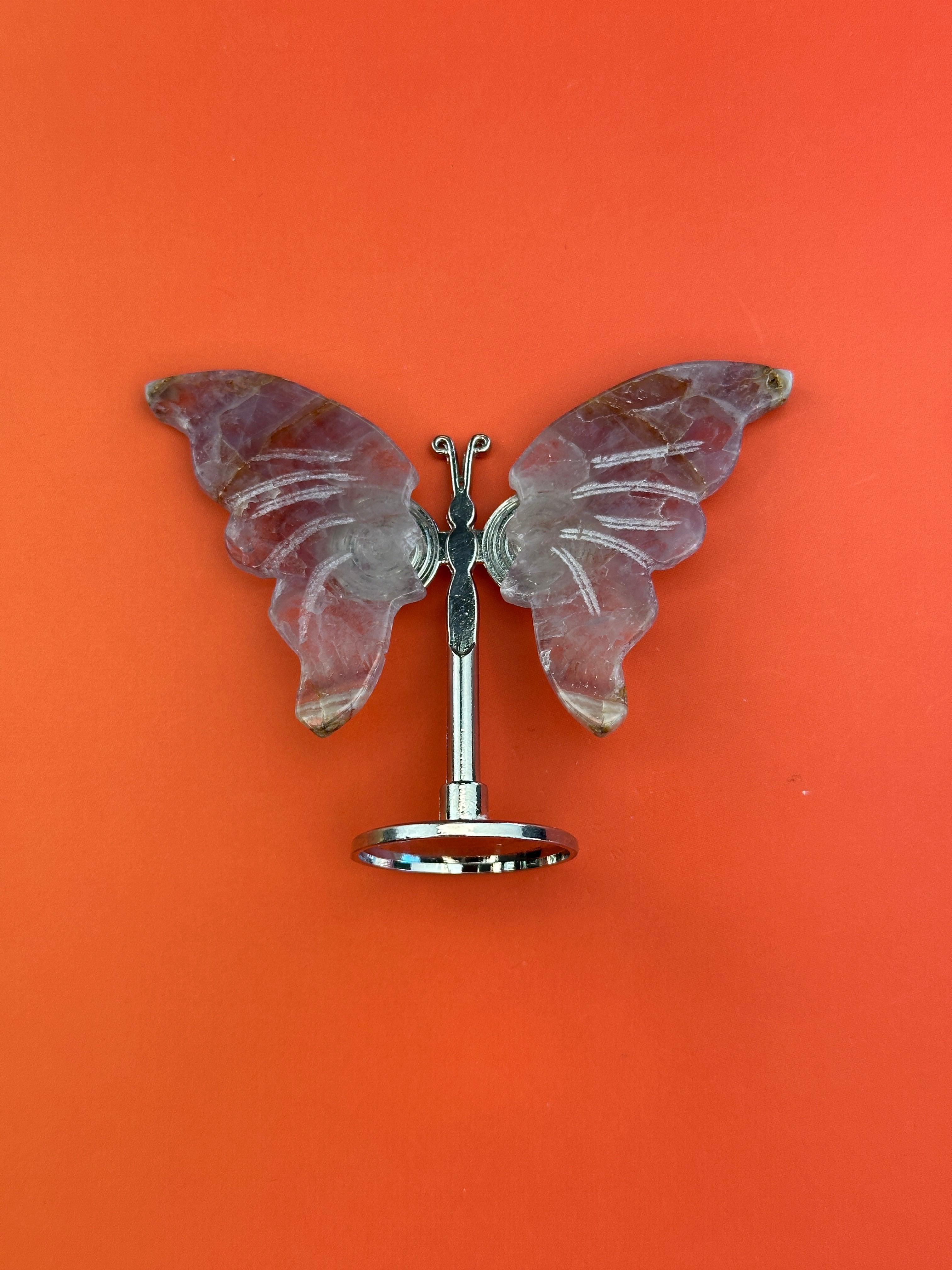 Amethyst - Butterfly on stand