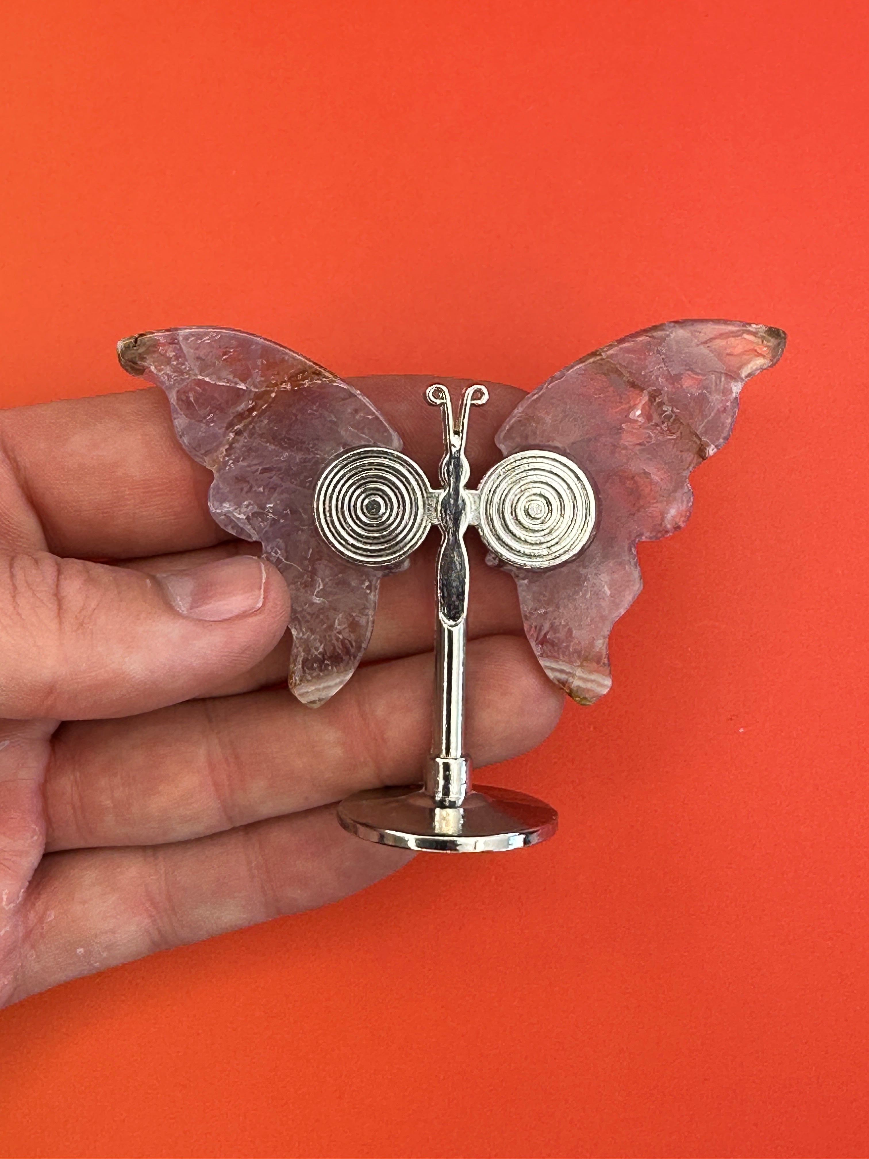 Amethyst - Butterfly on stand