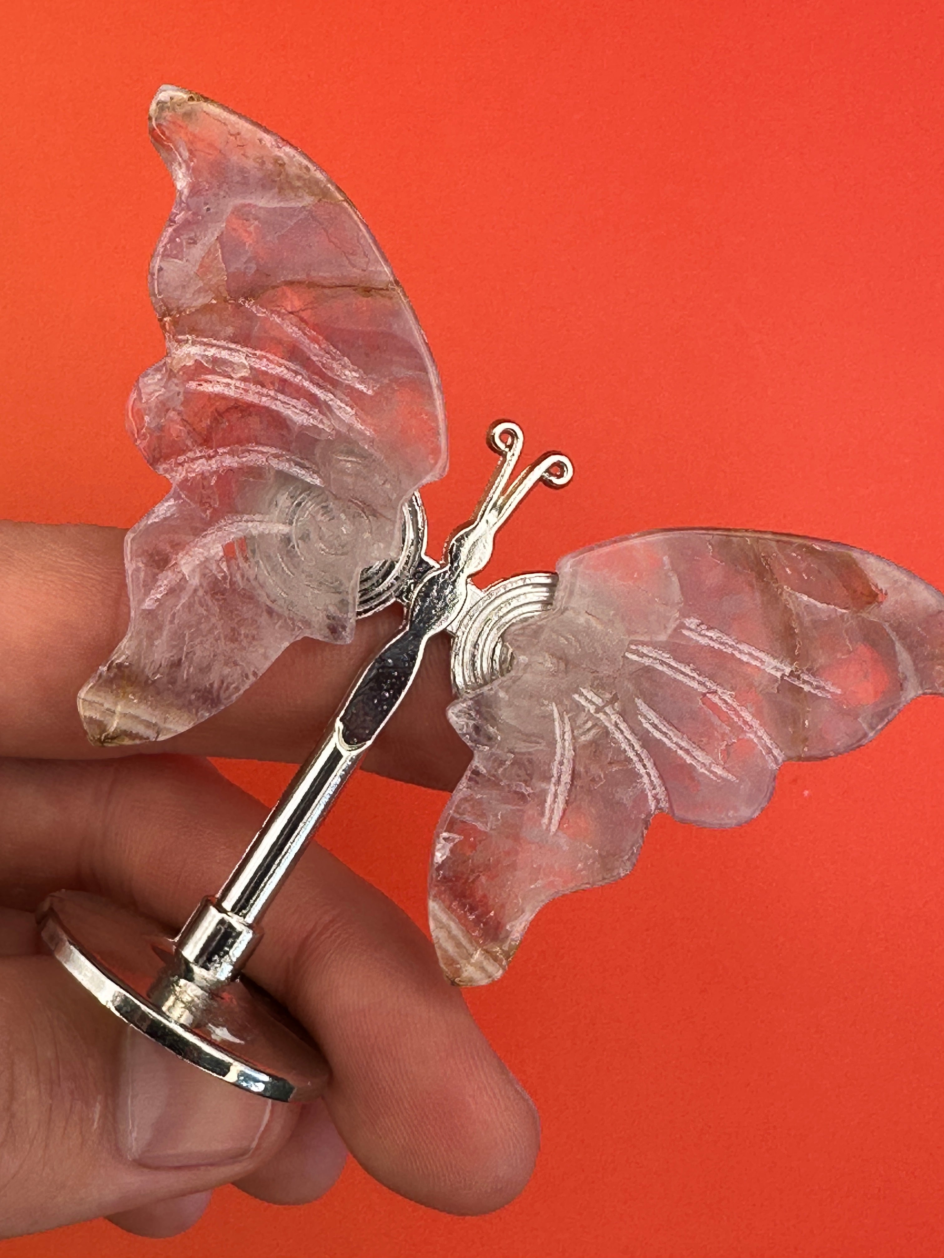 Amethyst - Butterfly on stand