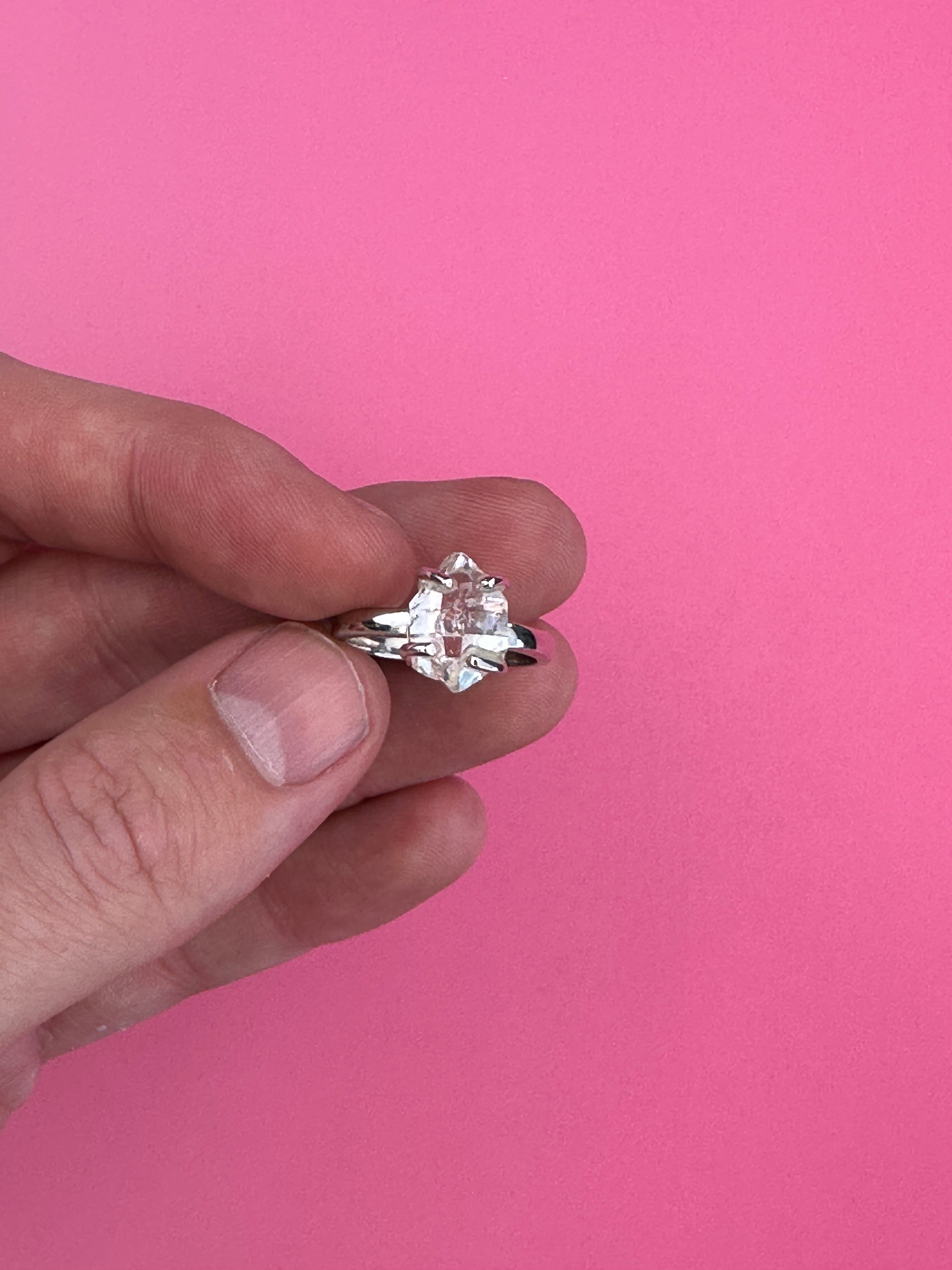 Herkimer diamond - Ring