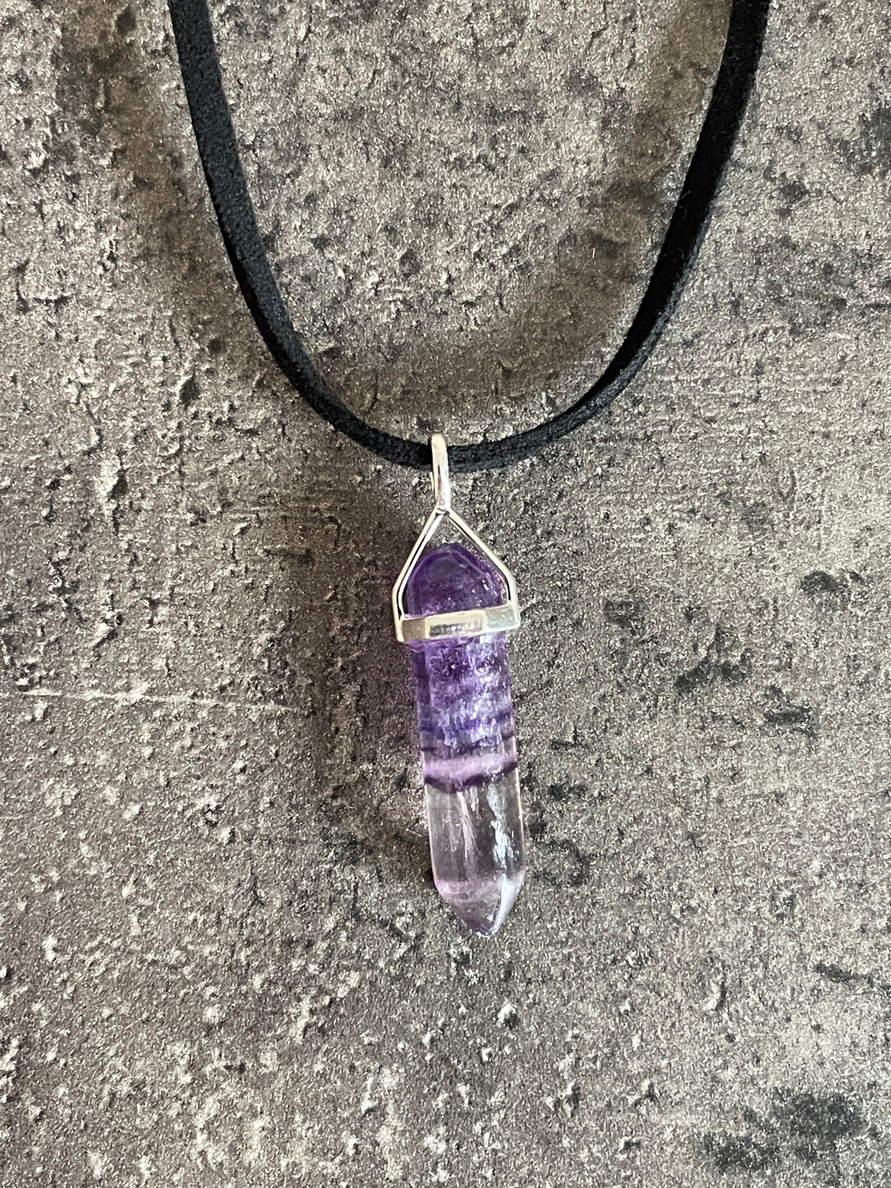 Creativity pendant - Fluorite (sterling silver)
