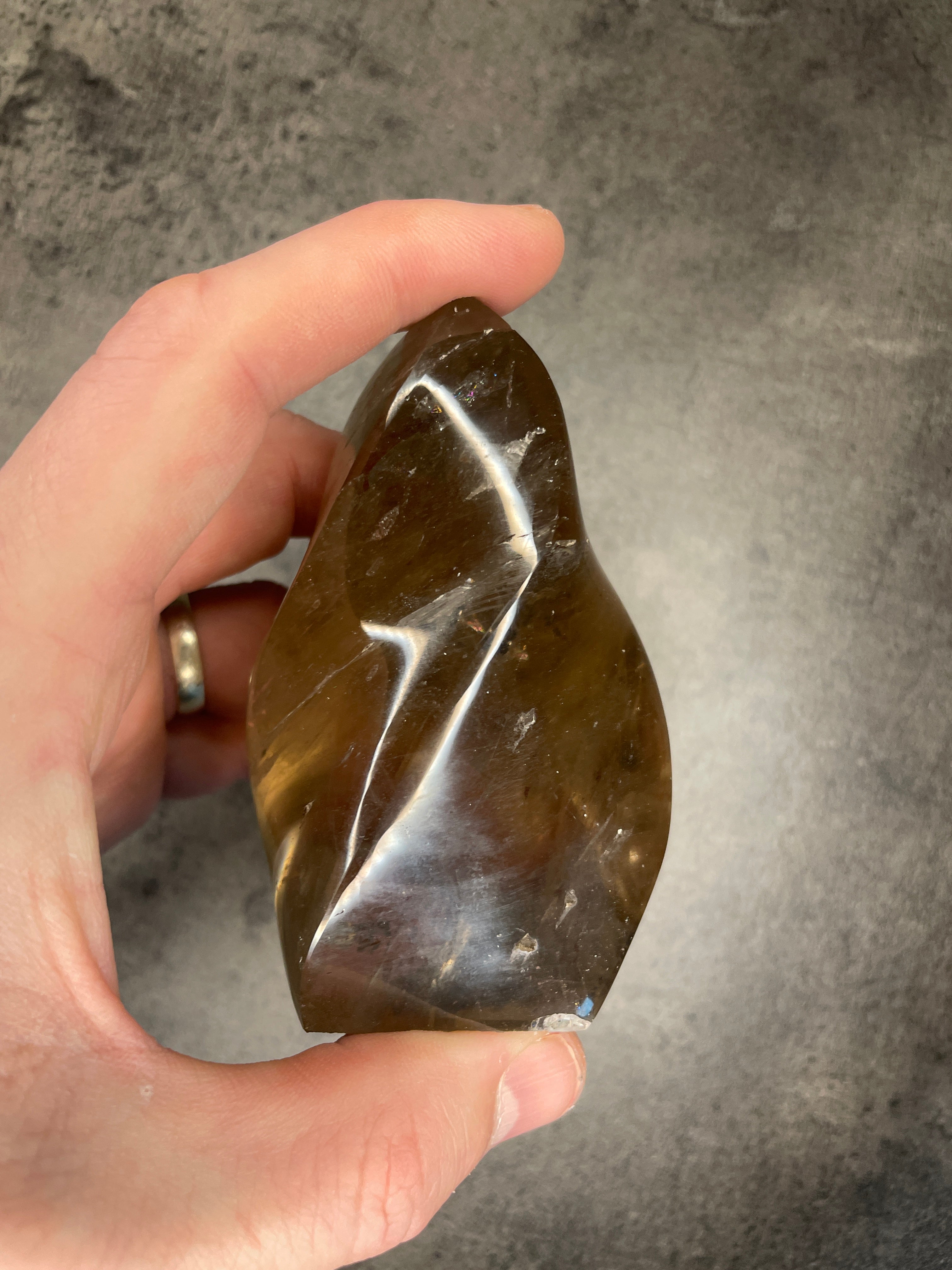 Smoky quartz - Flame