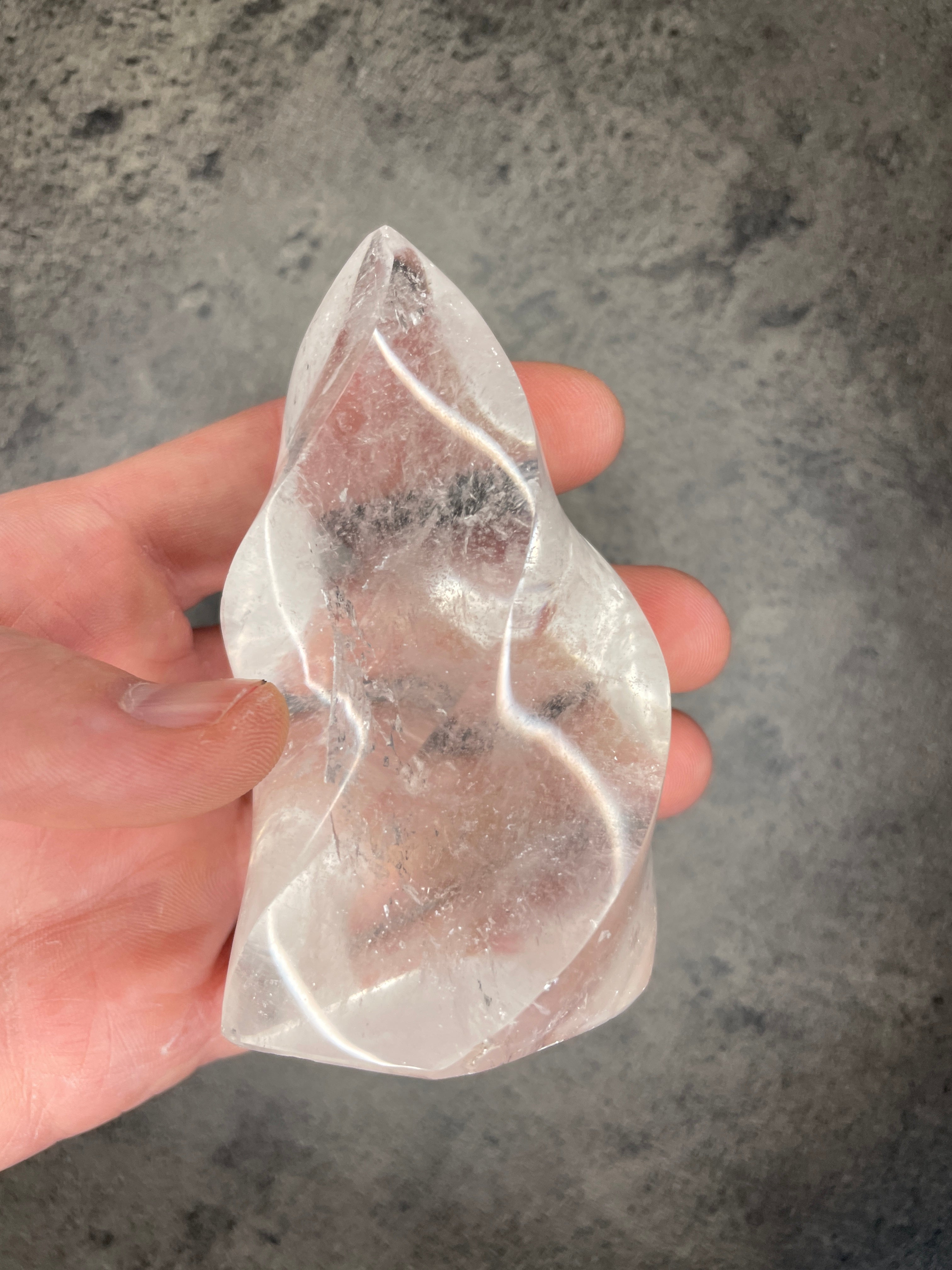 Clear quartz - Flame