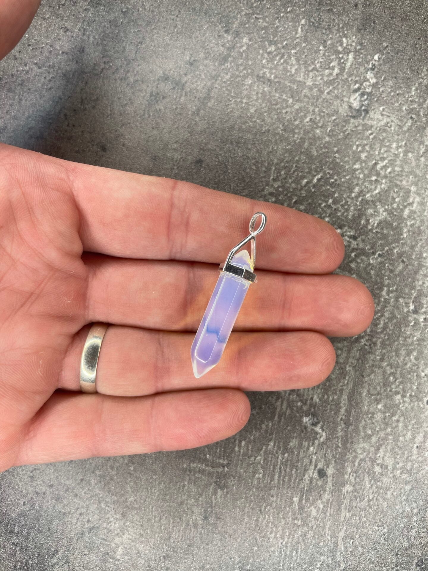 Confidence pendant - Opalite (sterling silver)