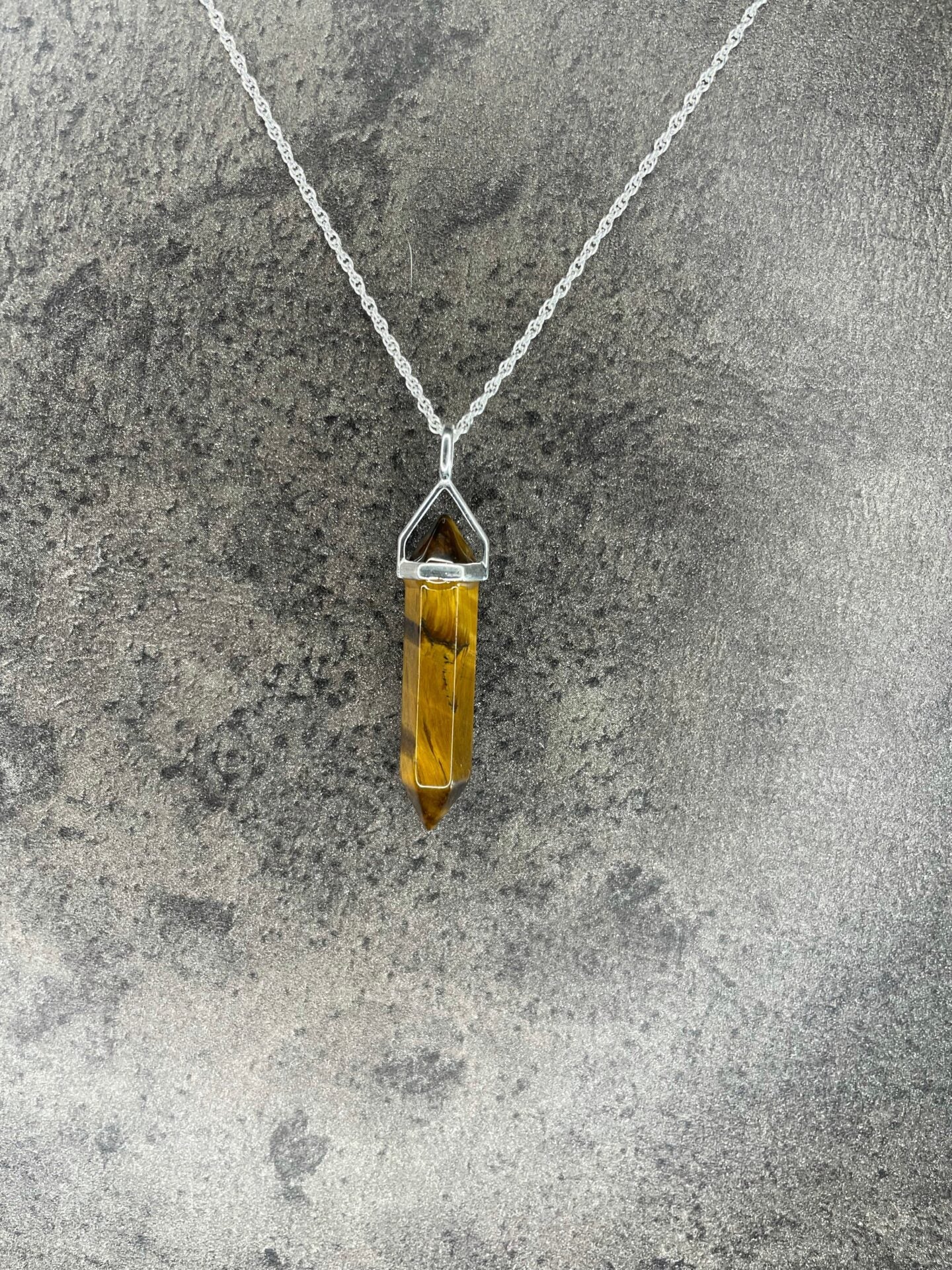 Willpower pendant - Tiger's eye (sterling silver)