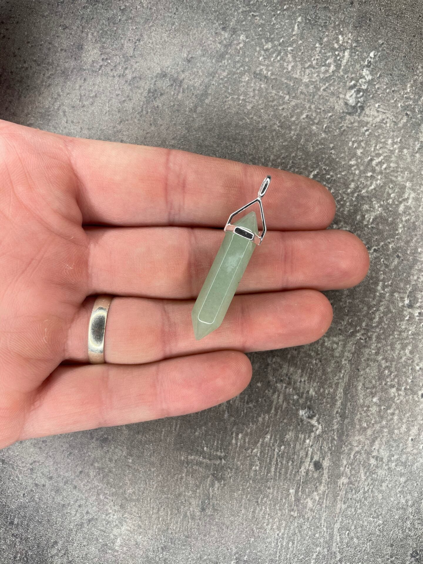 Luck pendant - Green aventurine