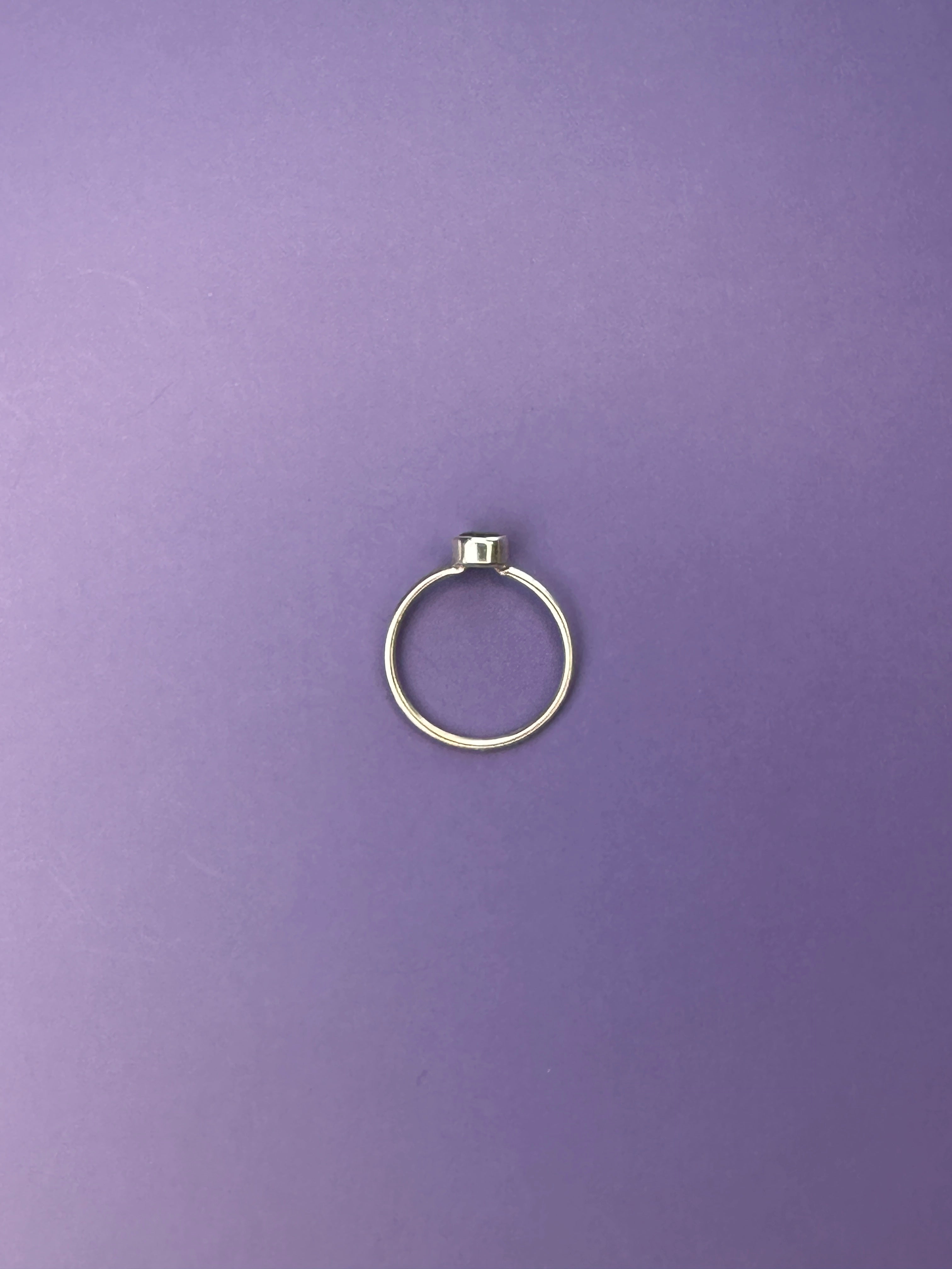 Moldavite - Faceted ring