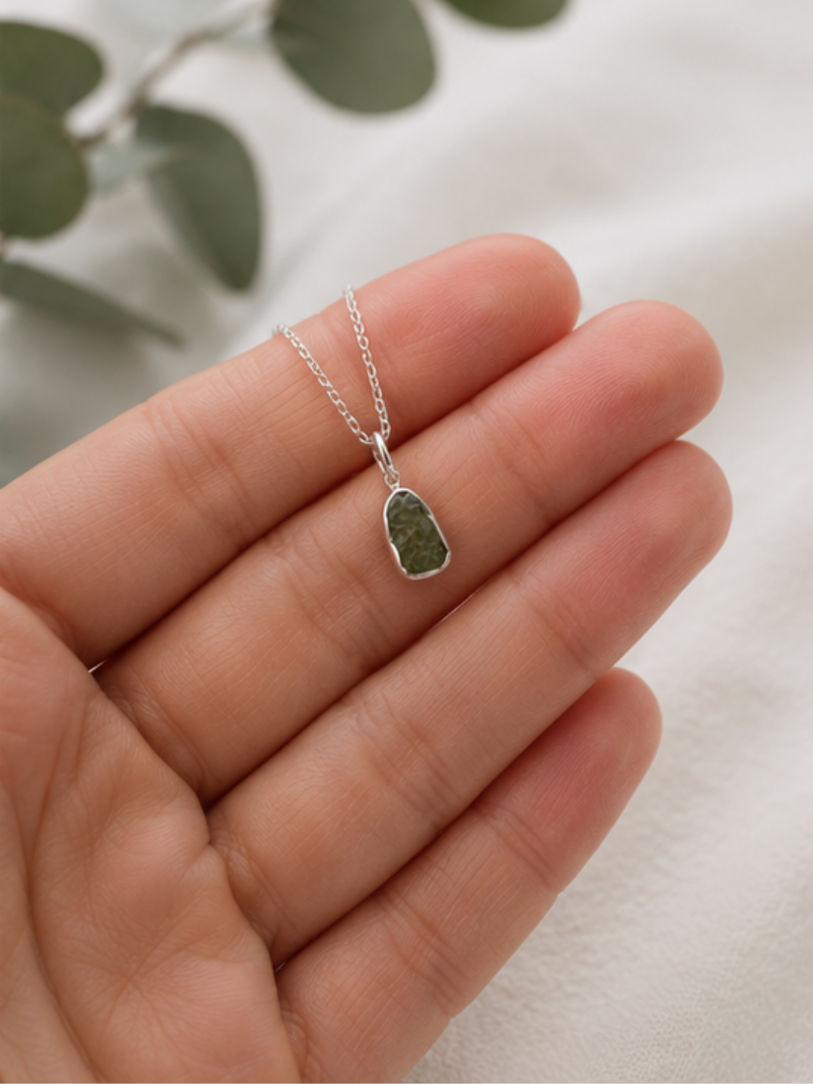 Moldavite - Mini necklace pendant