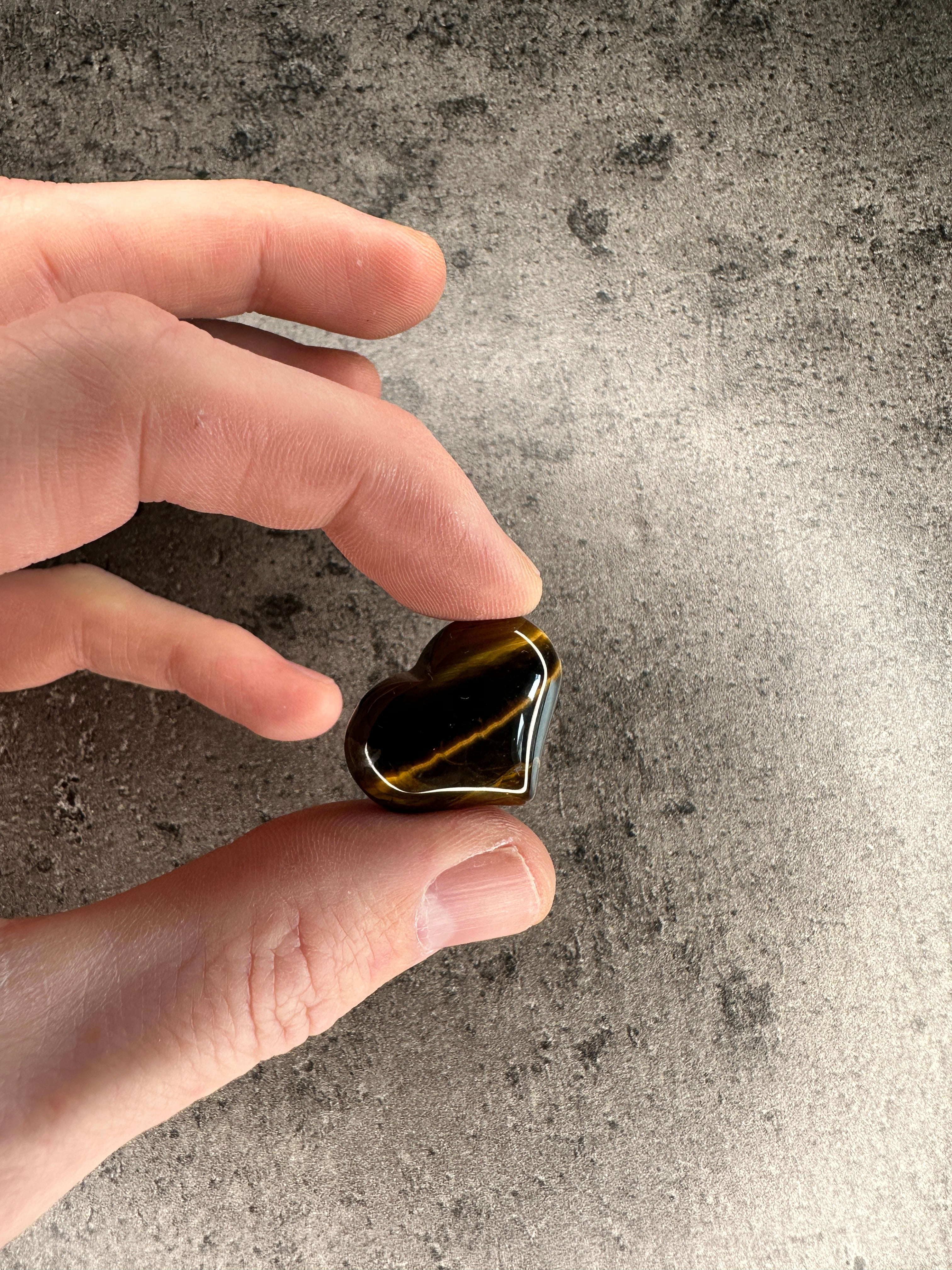 Tigers eye - Mini heart