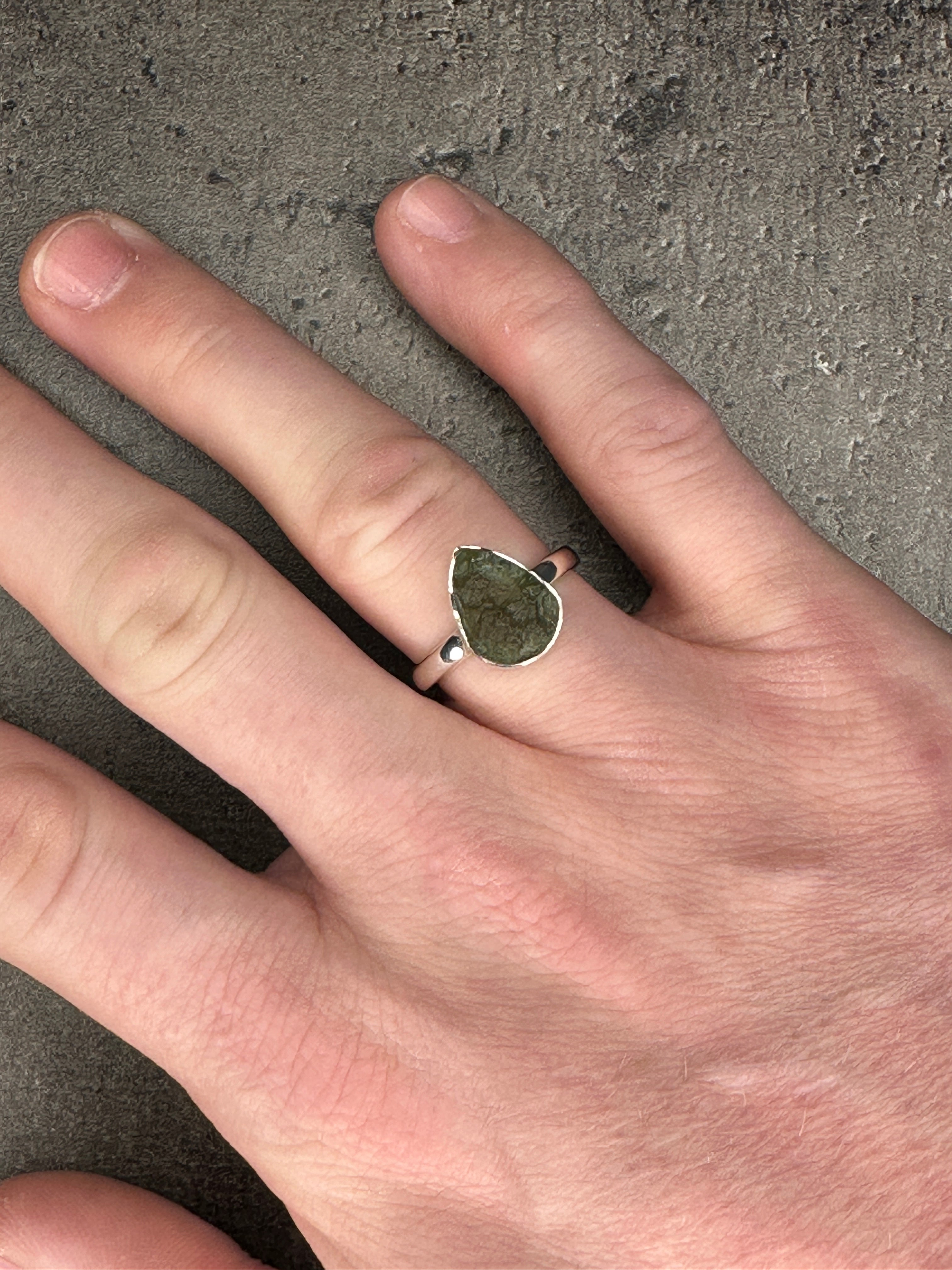Moldavite - Ring