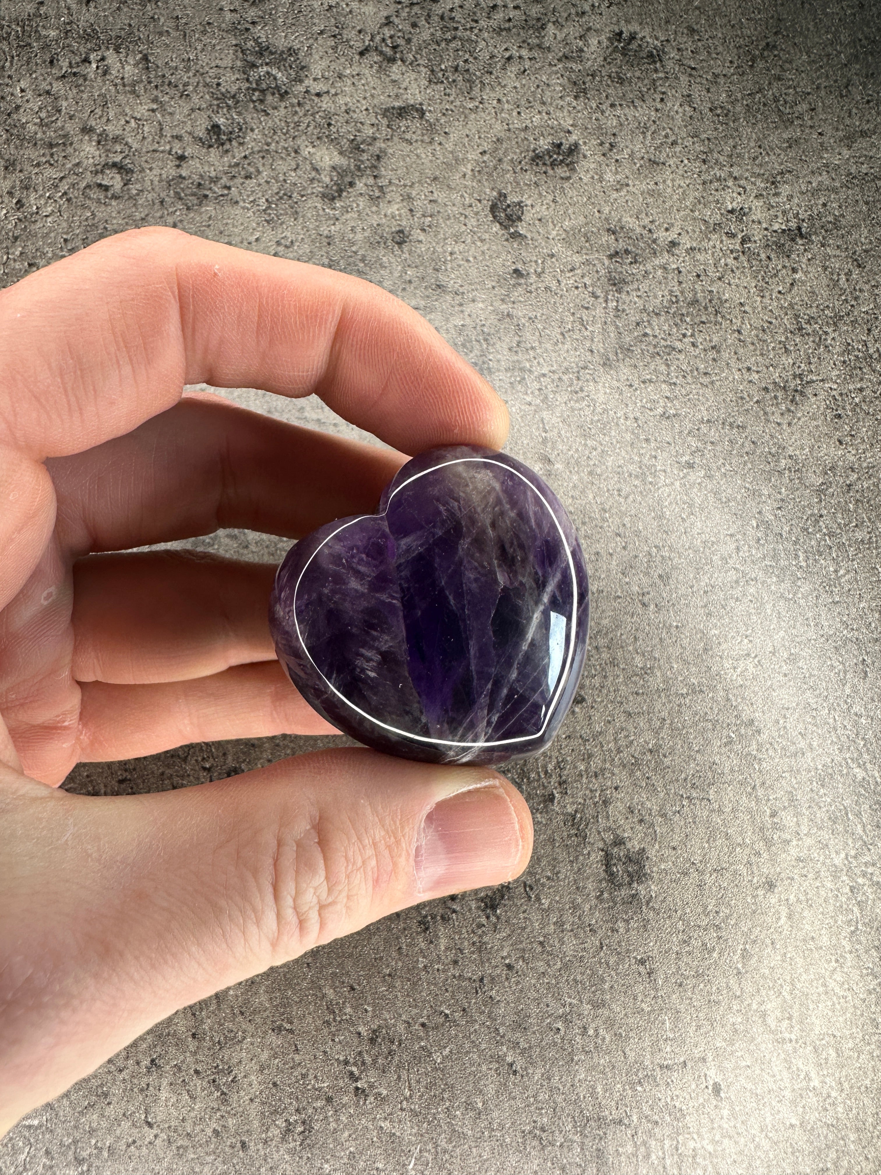 Amethyst - Medium heart