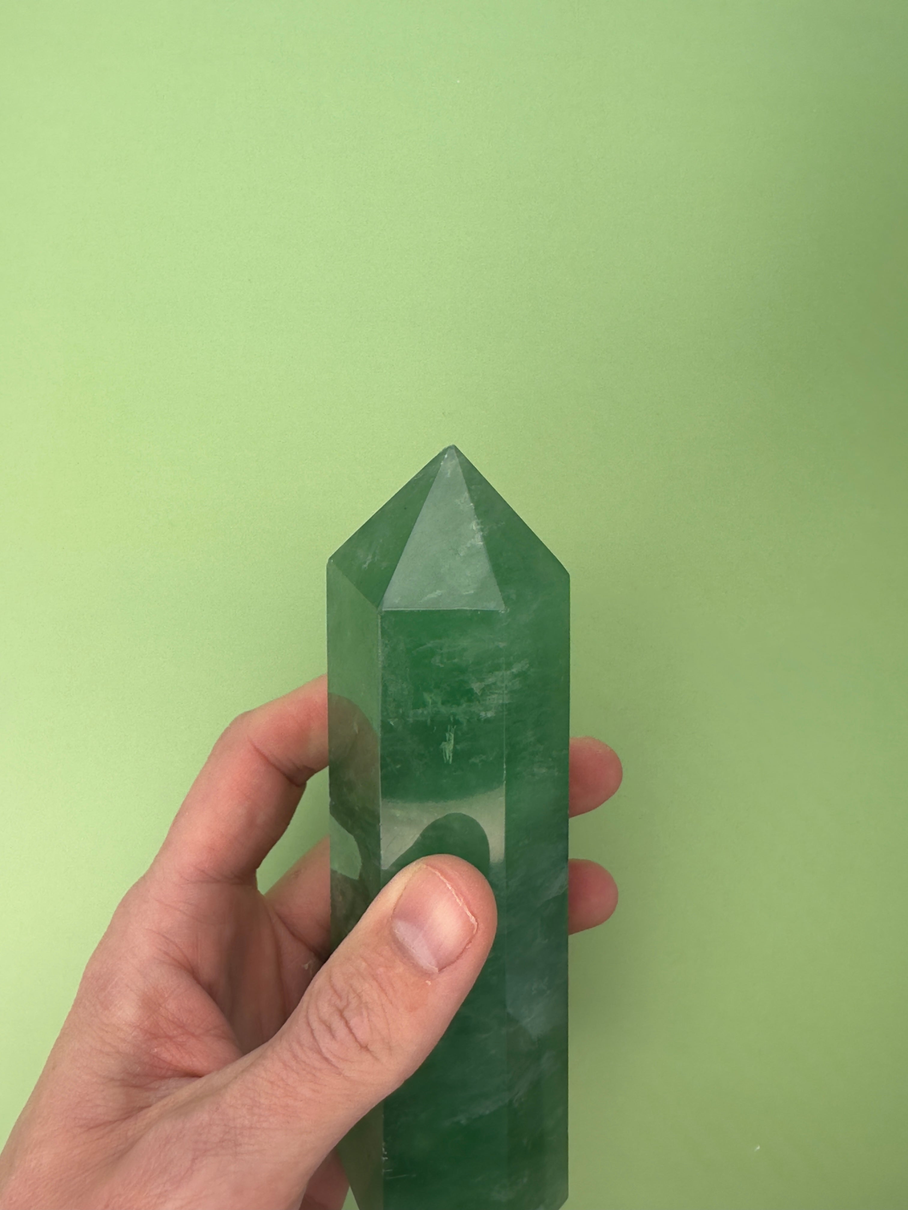 Green fluorite - XL Tower