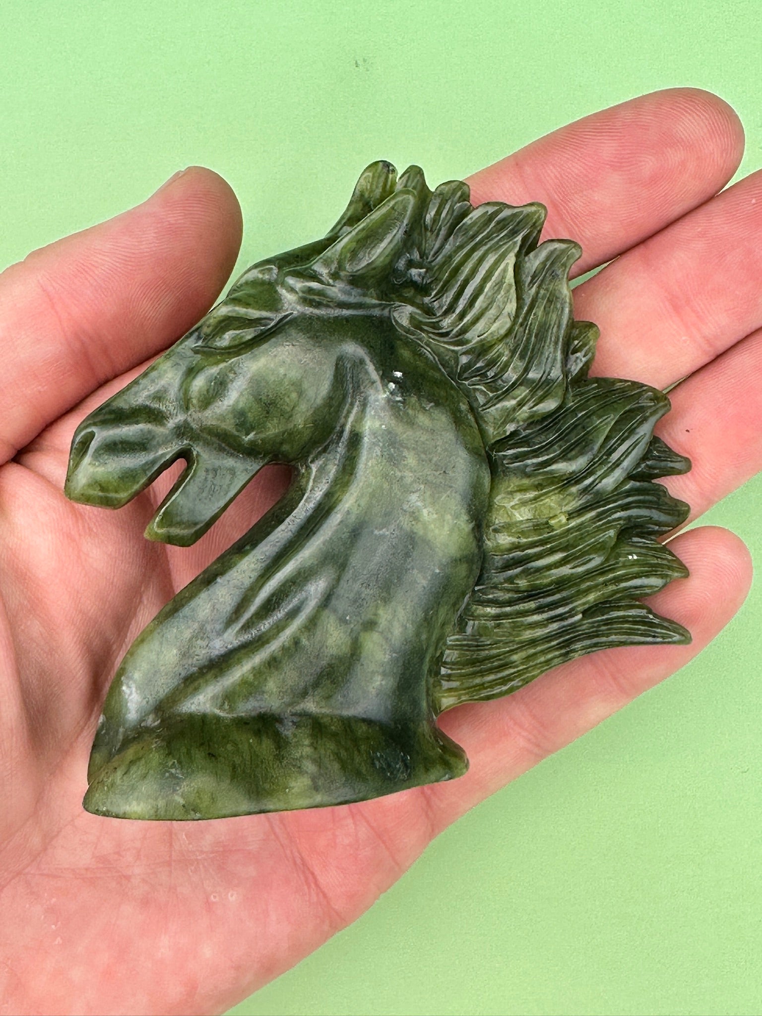 Jade - Horse head carving