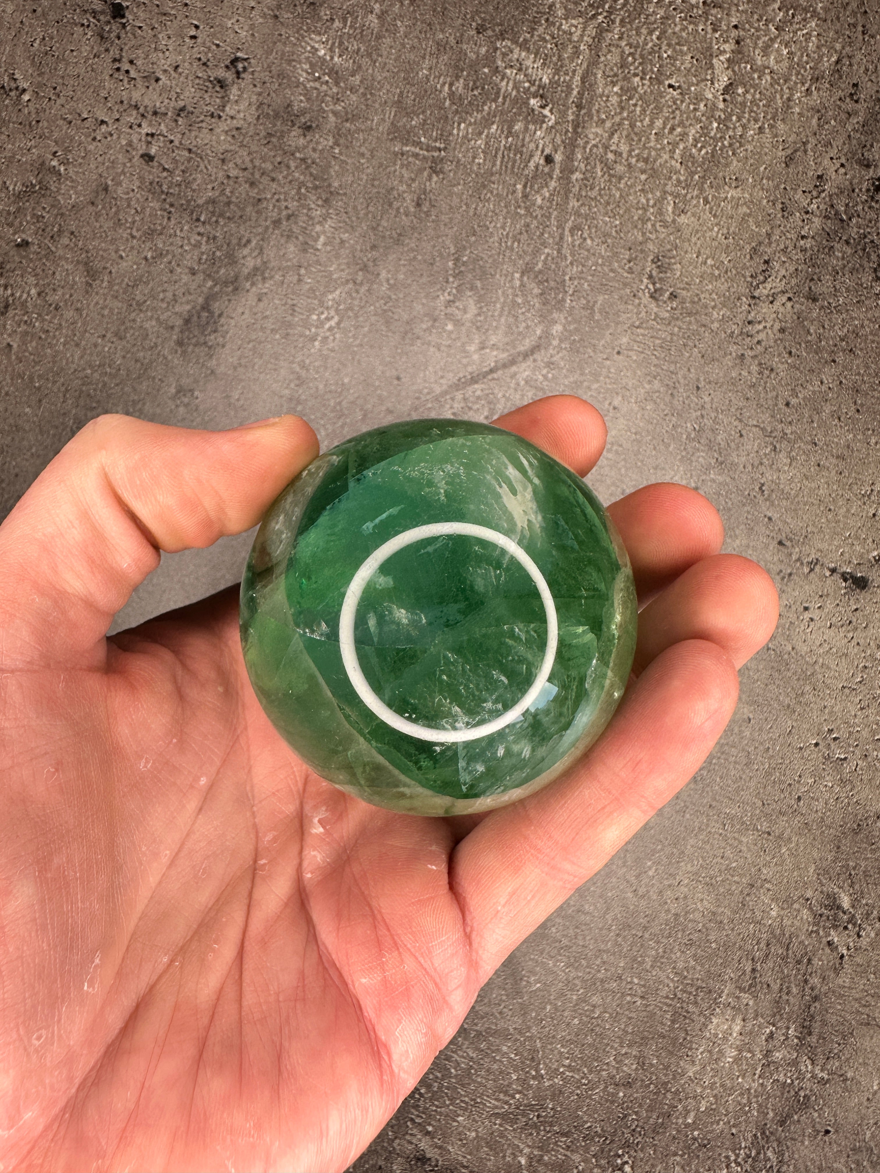 Green fluorite - XL Sphere