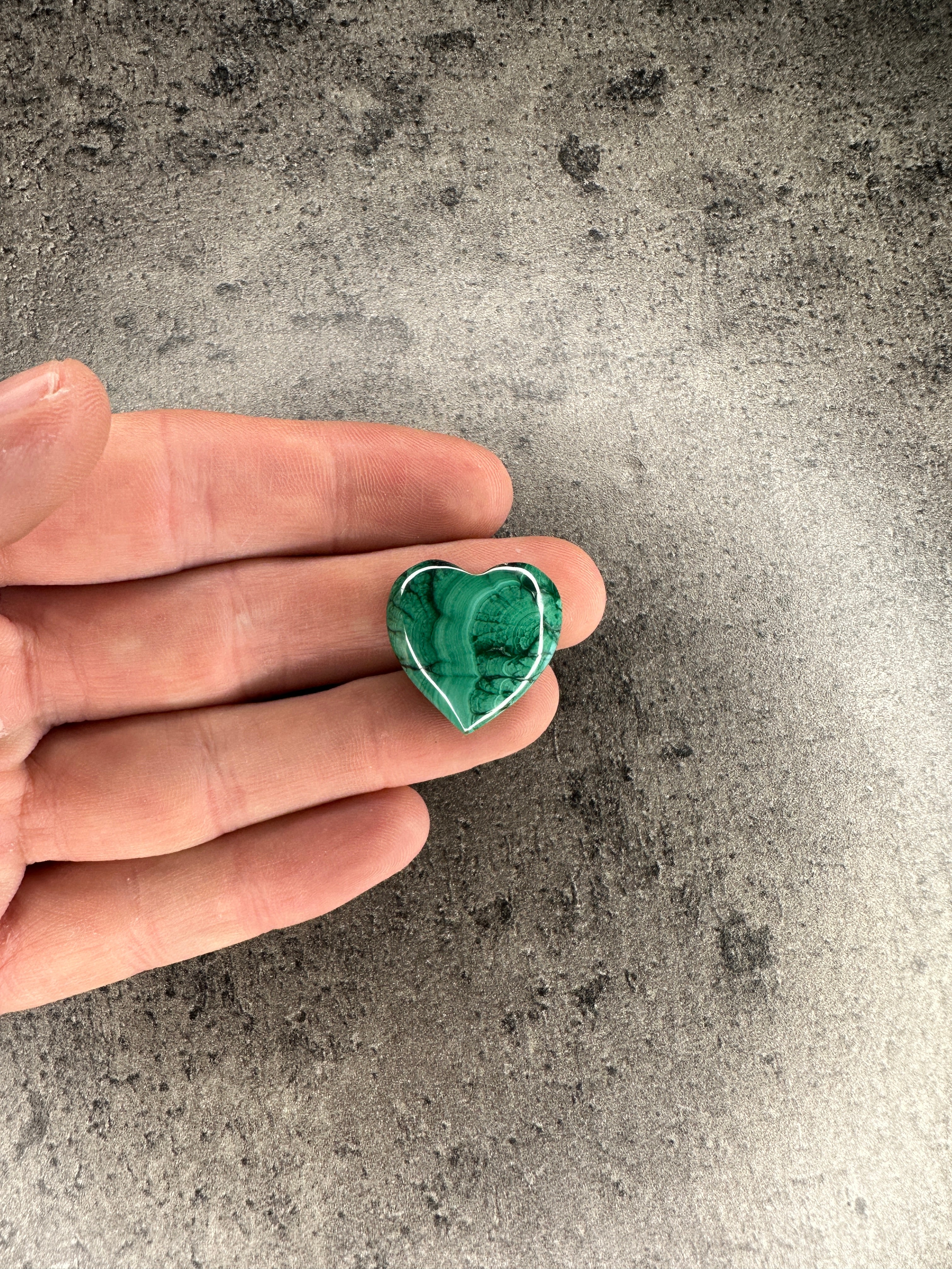 Malachite - Mini heart