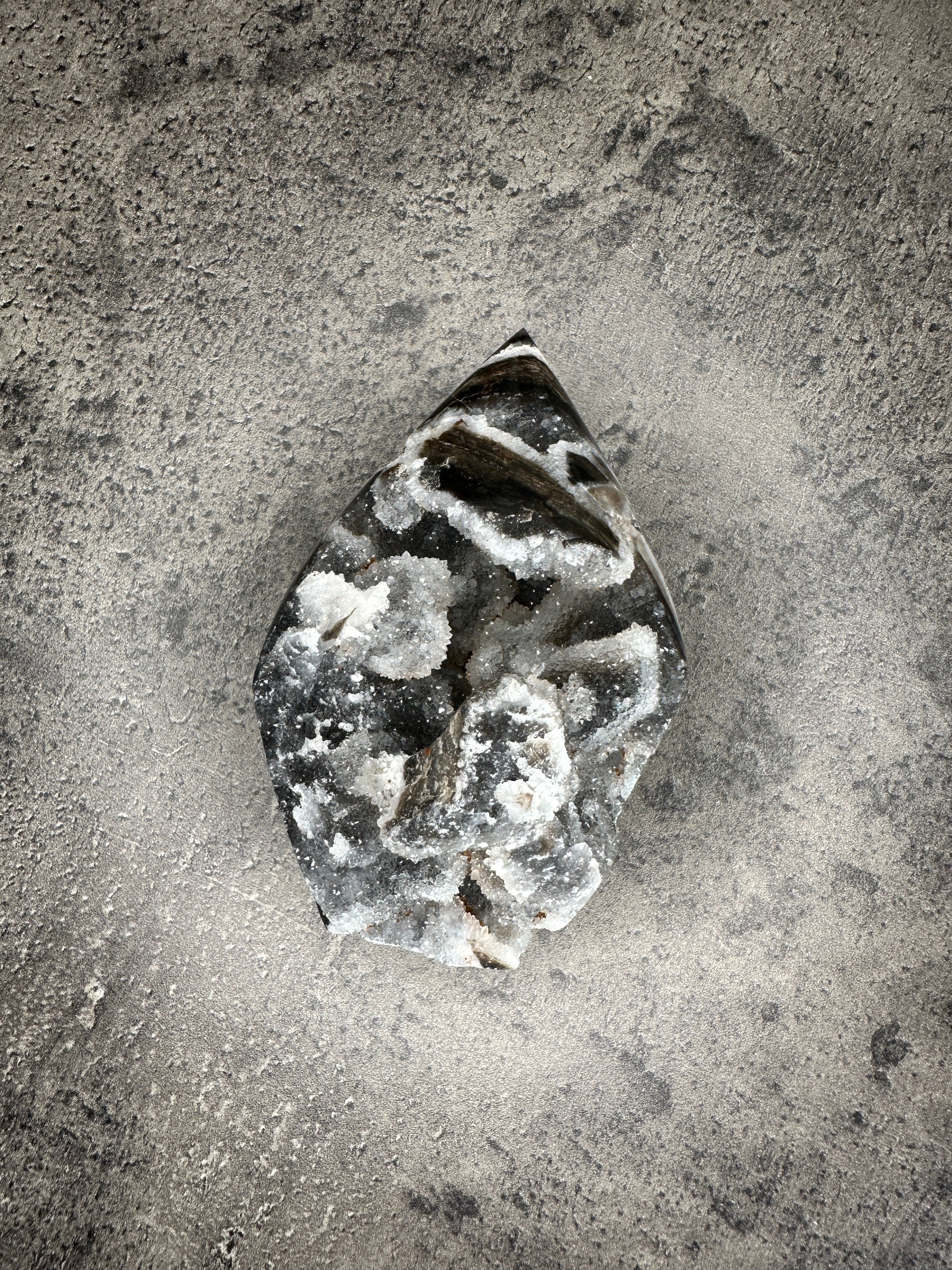 Sphalerite - Free standing druzy teardrop