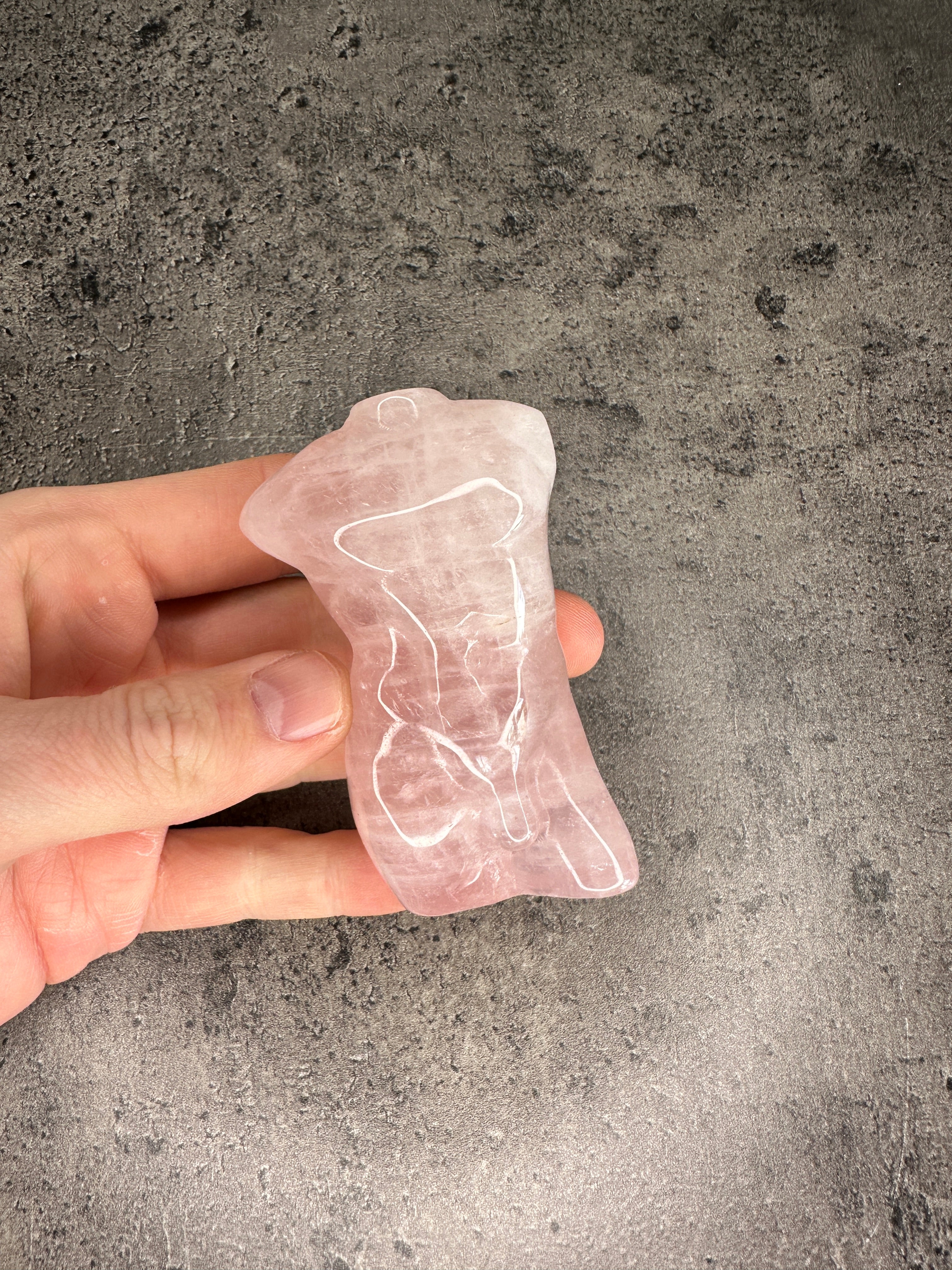 Rose quartz - Male torso