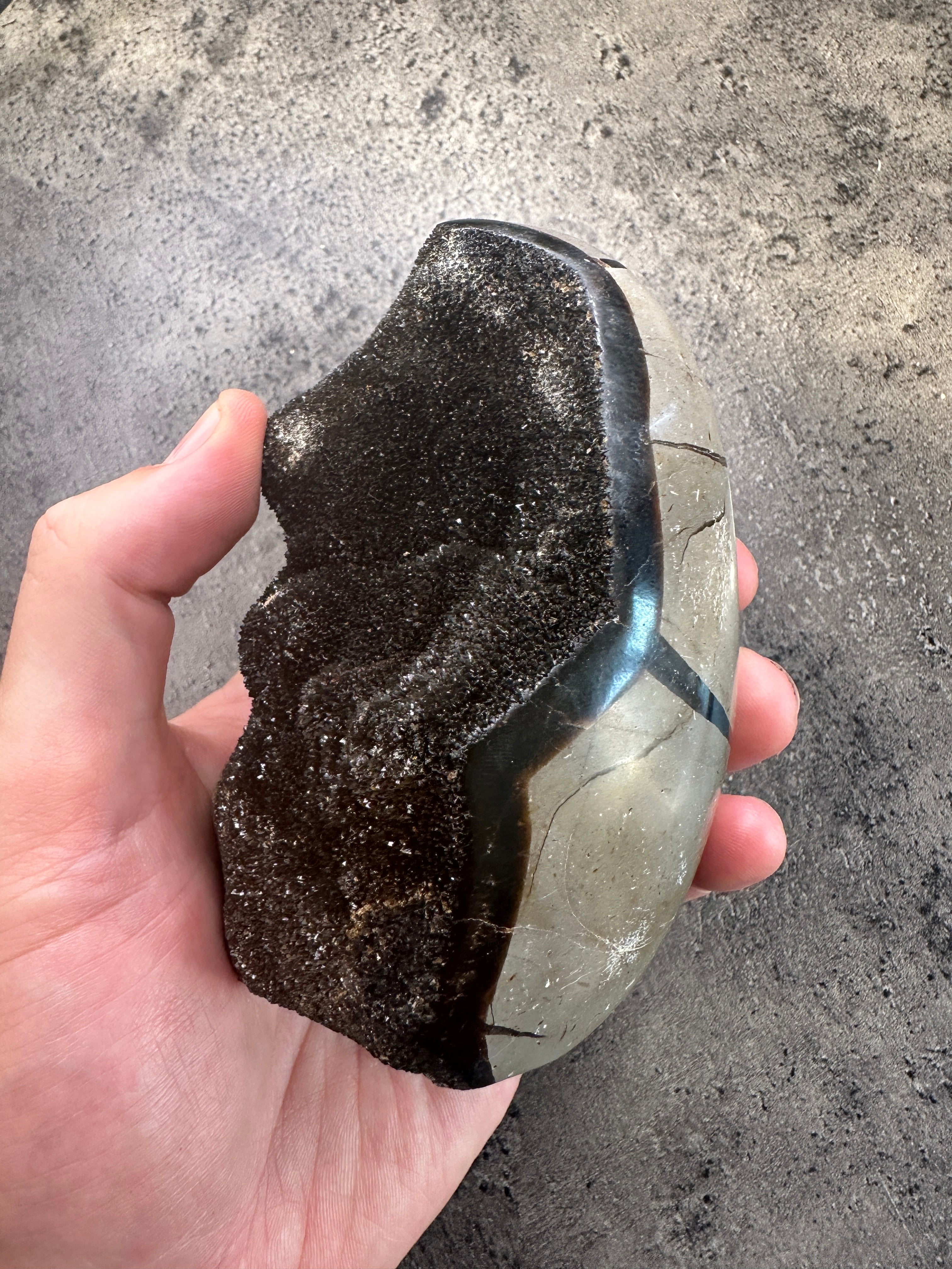 Septarian - Druzy free form