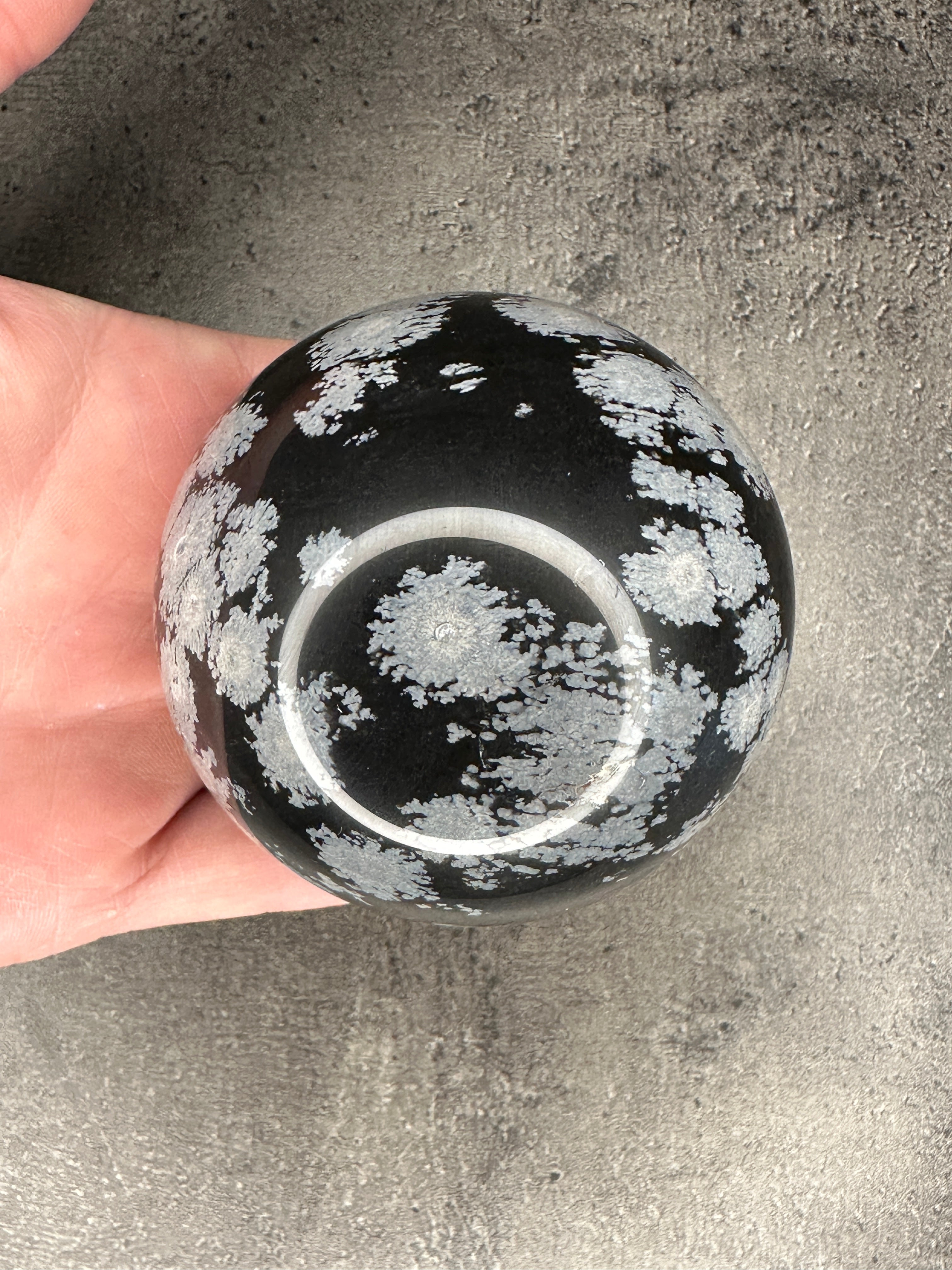 Snowflake obsidian - Large Sphere